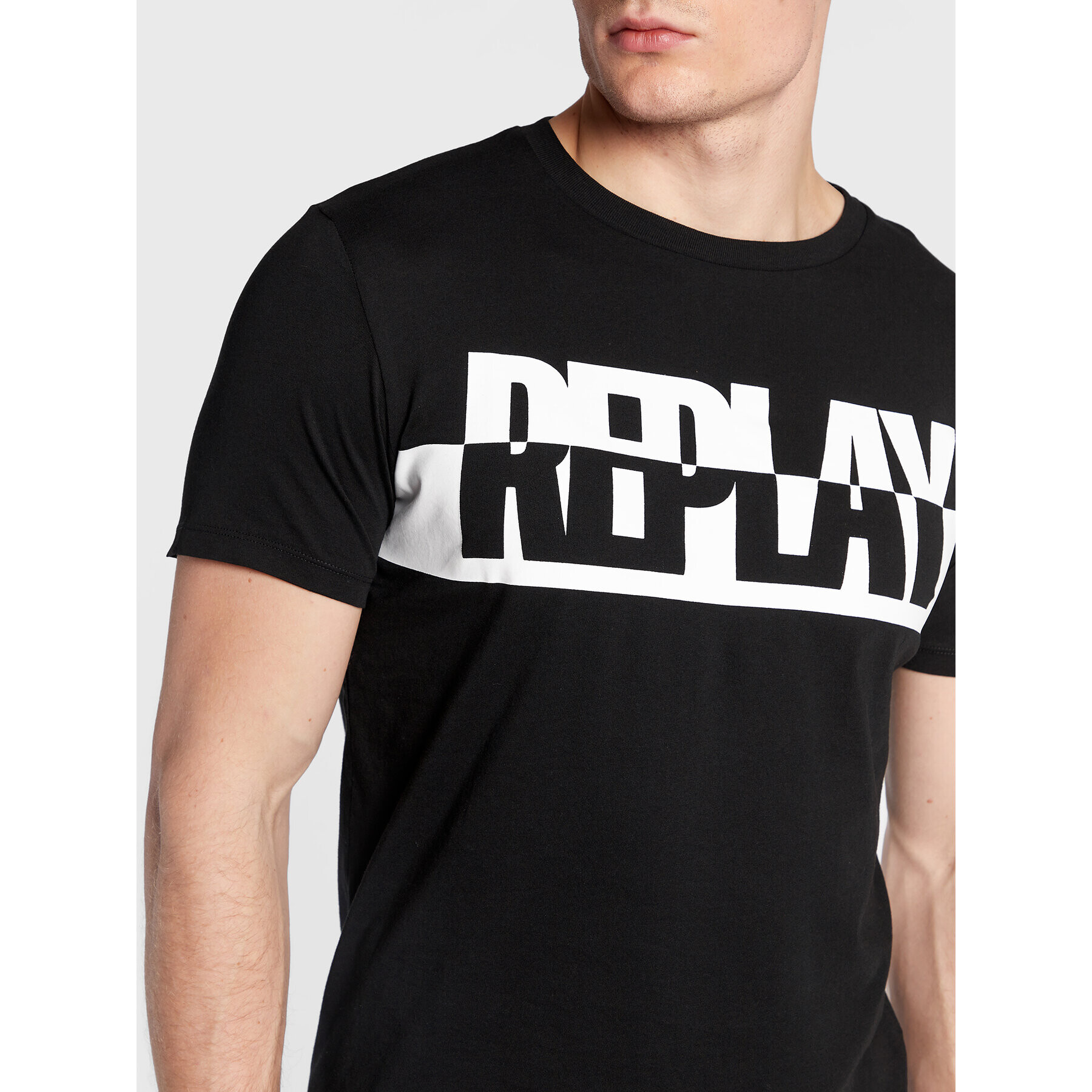 Replay Тишърт M6308.000.2660 Черен Regular Fit - Pepit.bg