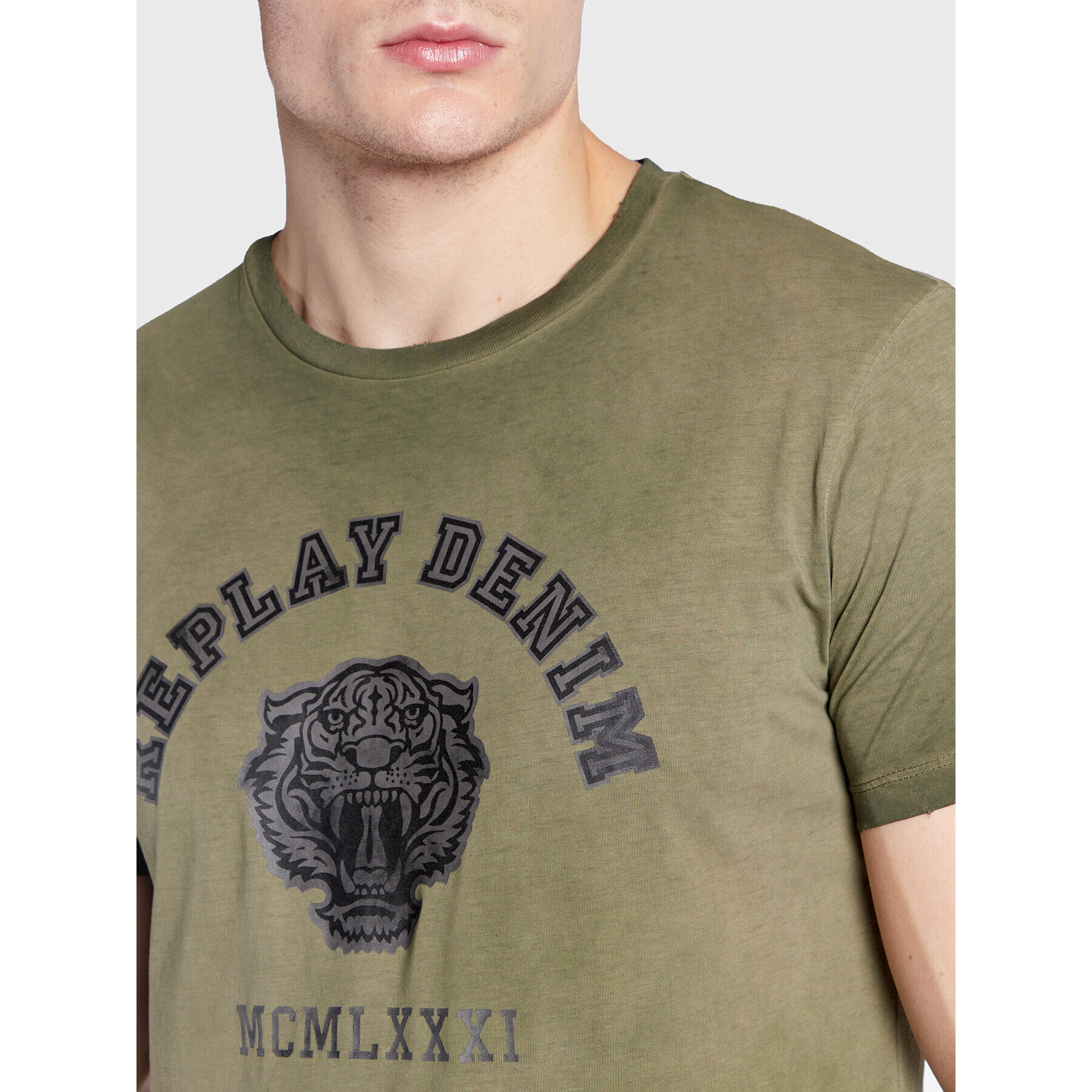 Replay Тишърт M6319.000.22658F Зелен Regular Fit - Pepit.bg