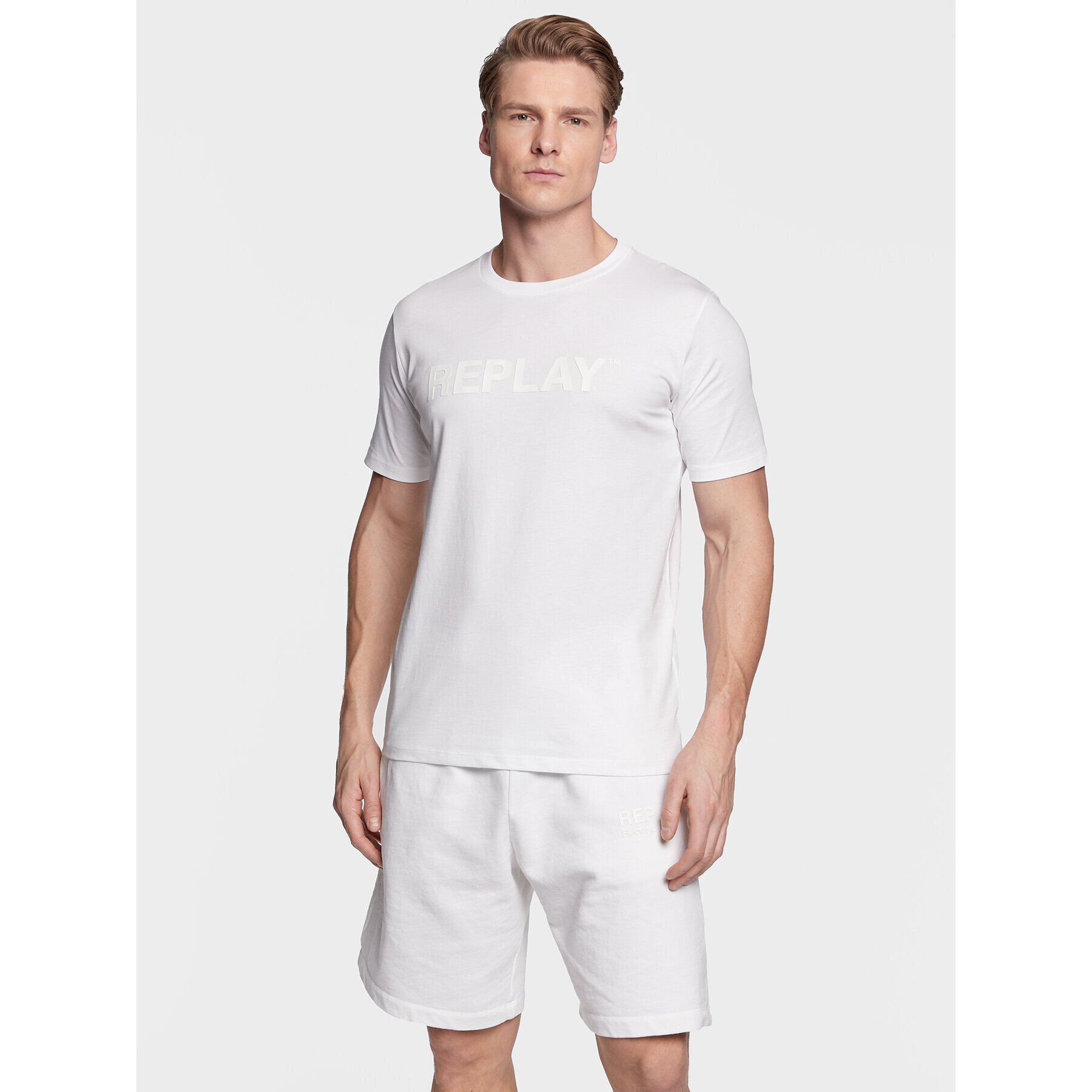 Replay Тишърт M6462.000.23188P Бял Regular Fit - Pepit.bg