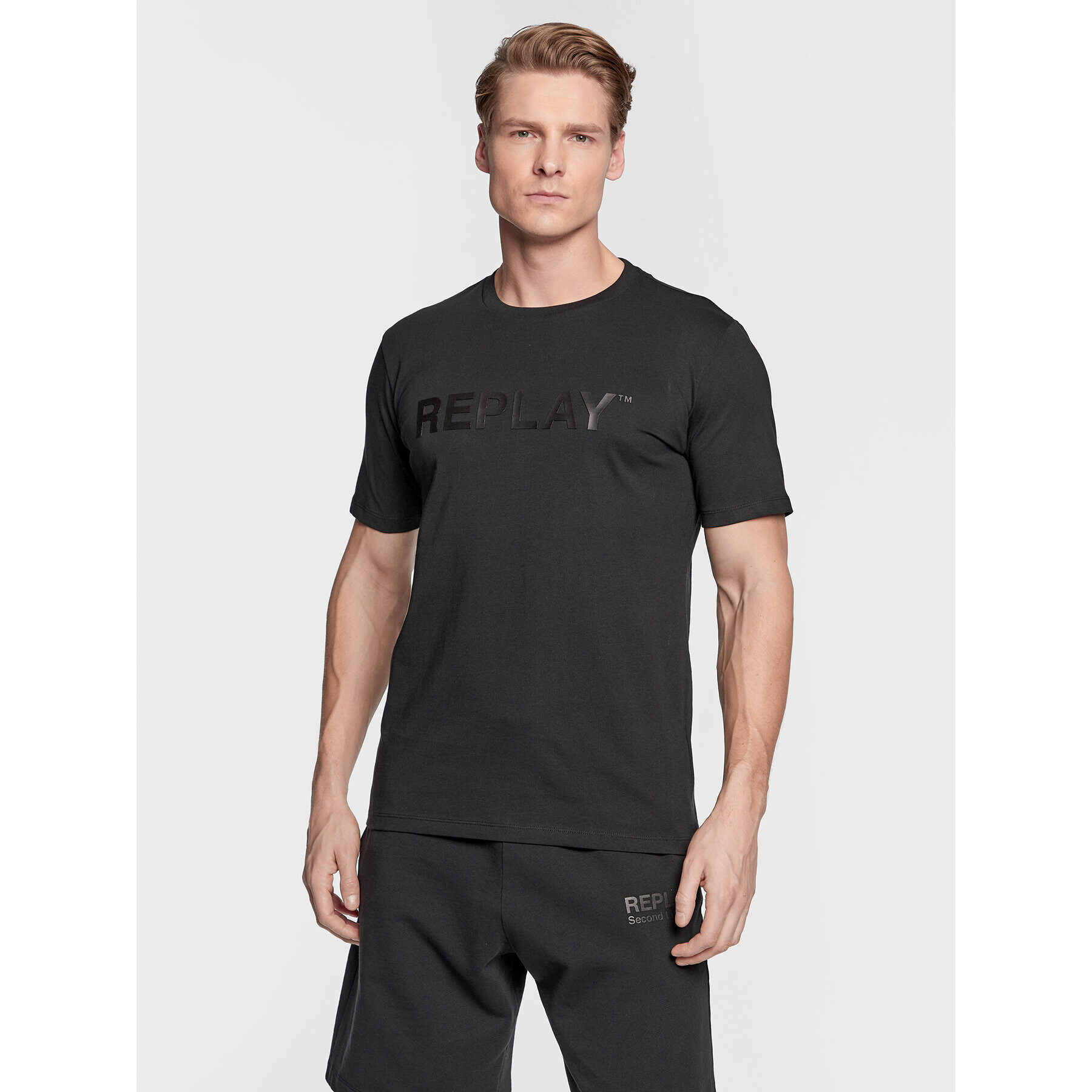 Replay Тишърт M6462.000.23188P Черен Regular Fit - Pepit.bg