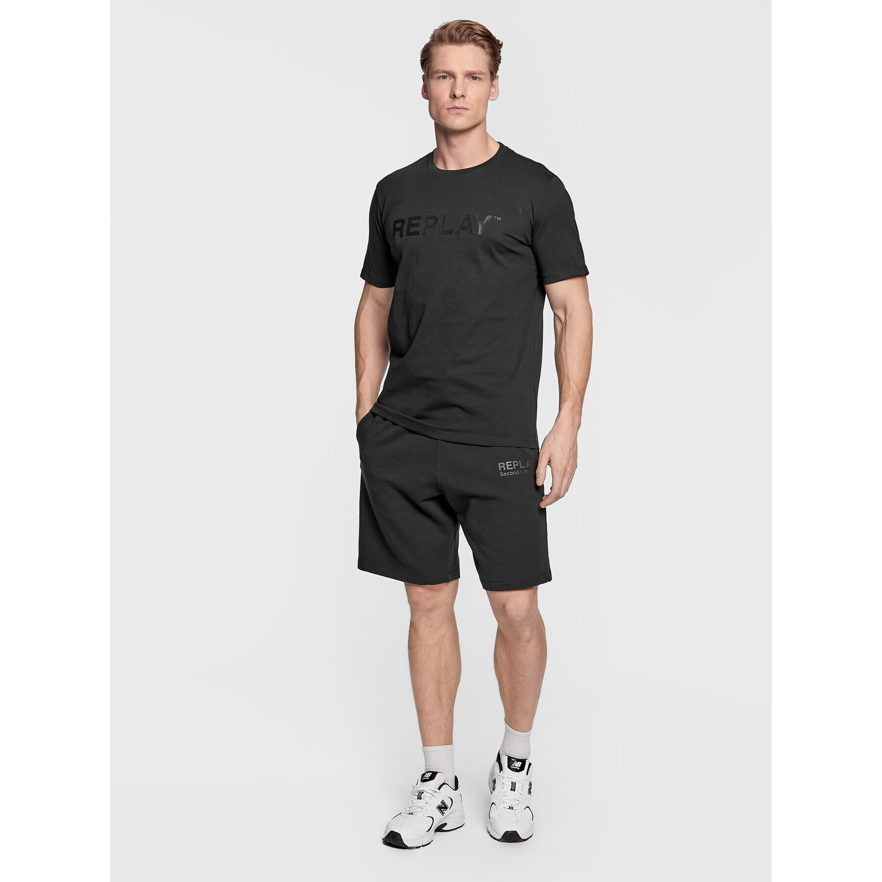 Replay Тишърт M6462.000.23188P Черен Regular Fit - Pepit.bg
