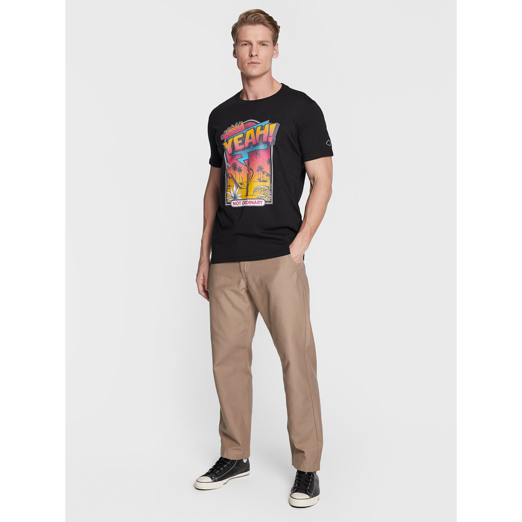 Replay Тишърт M6465.000.2660 Черен Regular Fit - Pepit.bg
