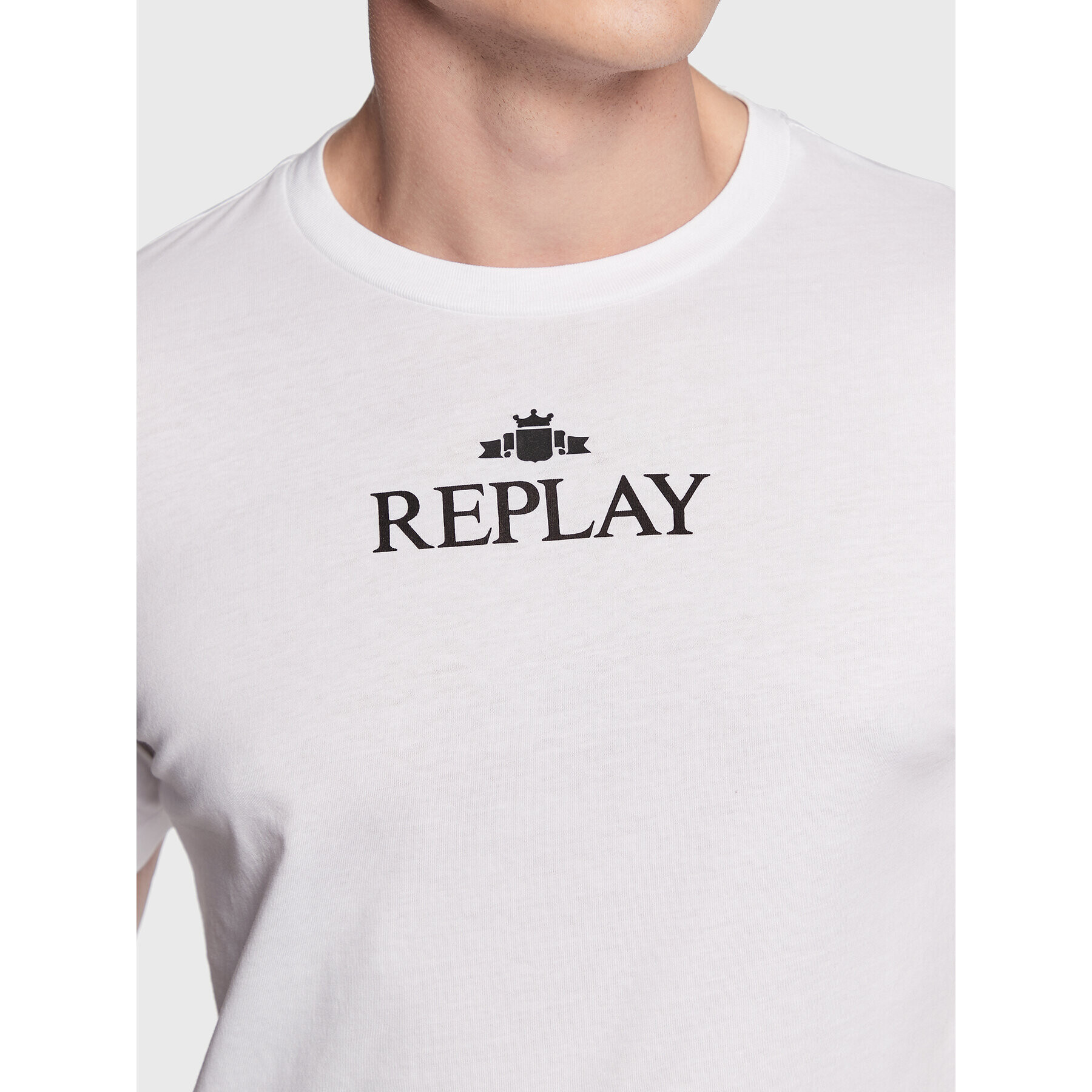 Replay Тишърт M6473.000.22980P Бял Regular Fit - Pepit.bg