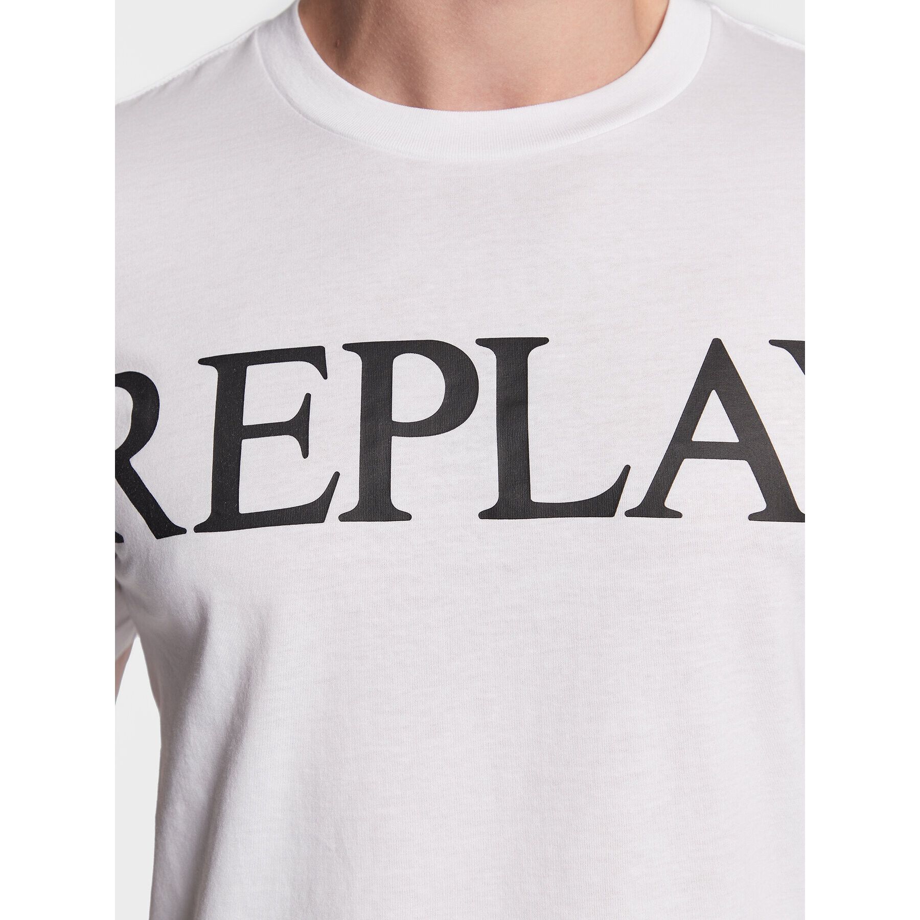 Replay Тишърт M6475.000.22980 Бял Regular Fit - Pepit.bg