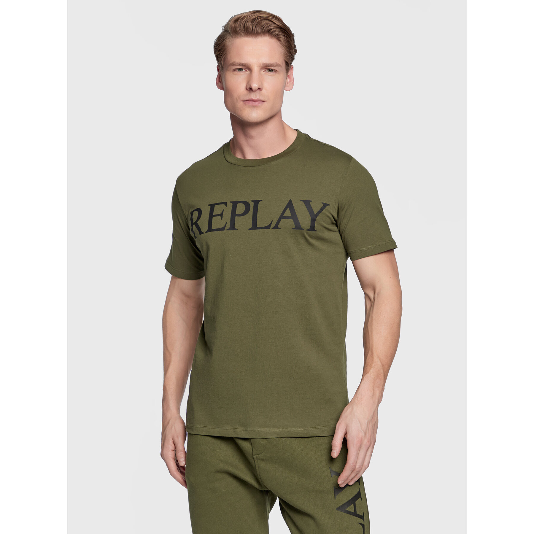 Replay Тишърт M6475.000.22980P Зелен Regular Fit - Pepit.bg