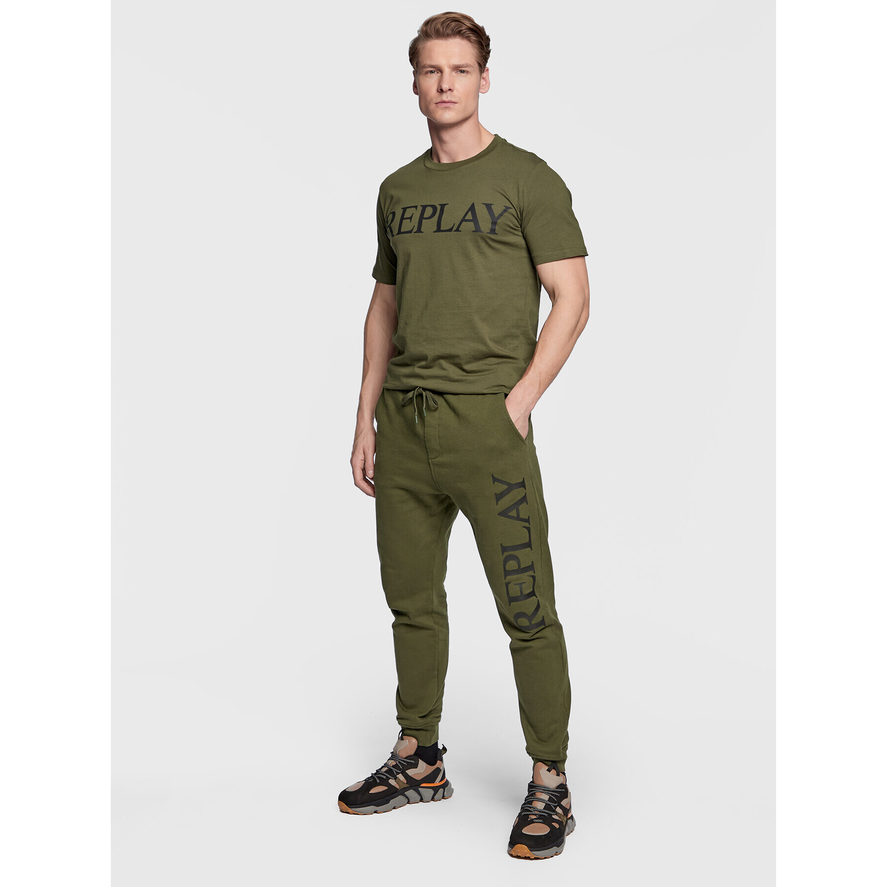 Replay Тишърт M6475.000.22980P Зелен Regular Fit - Pepit.bg