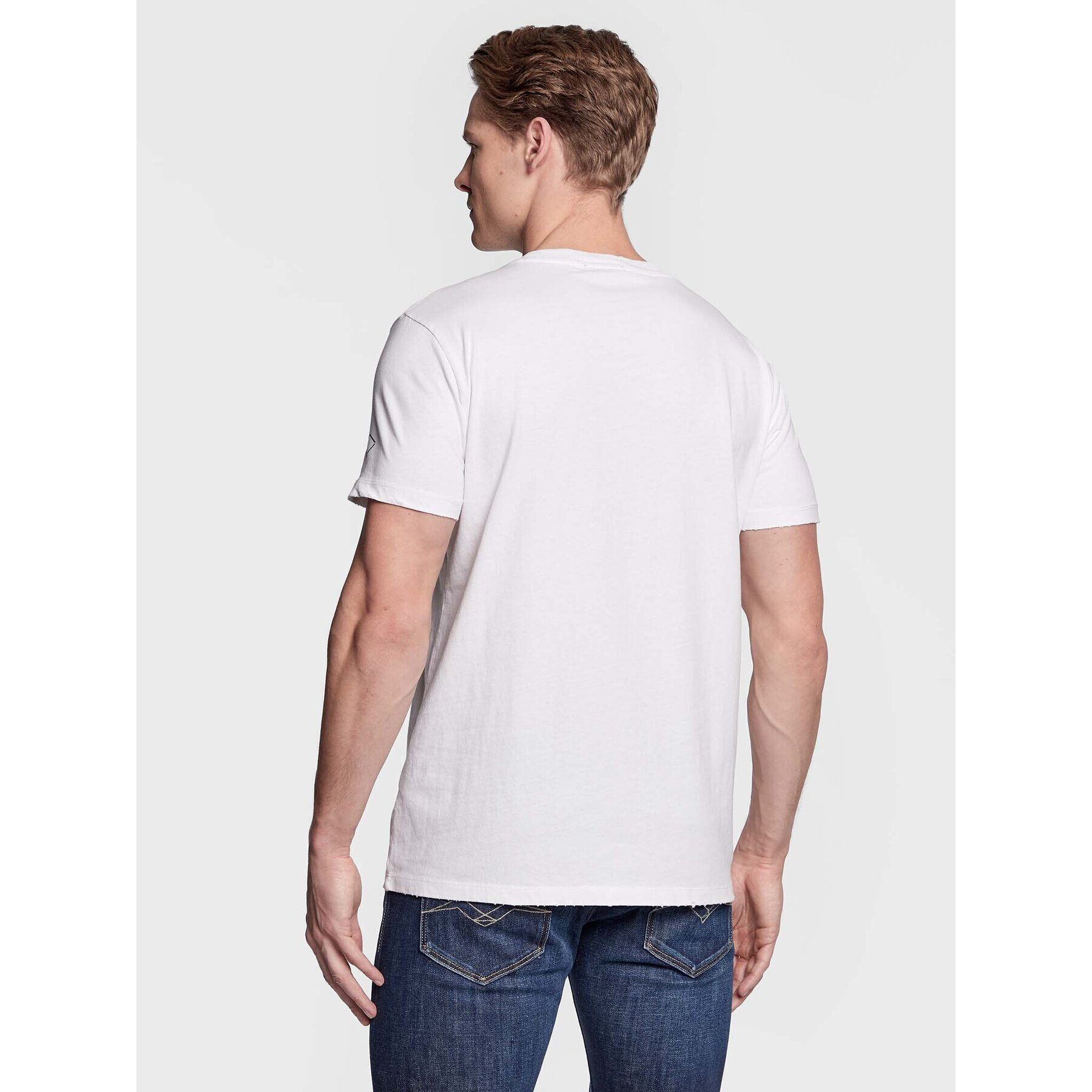Replay Тишърт M6476.000.22662 Бял Regular Fit - Pepit.bg