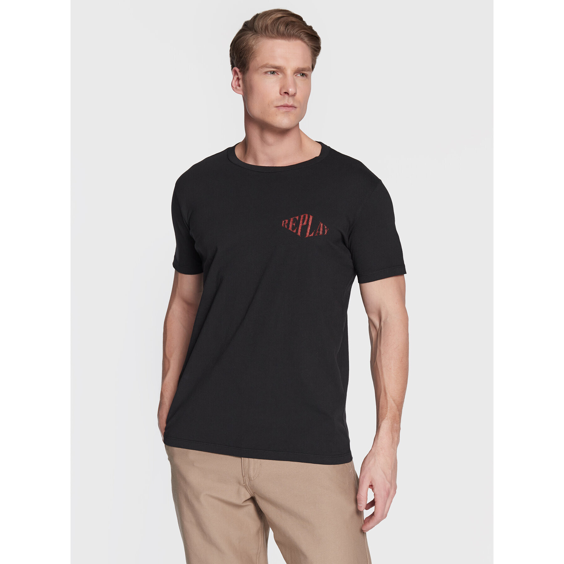 Replay Тишърт M6483.000.22662G Черен Regular Fit - Pepit.bg