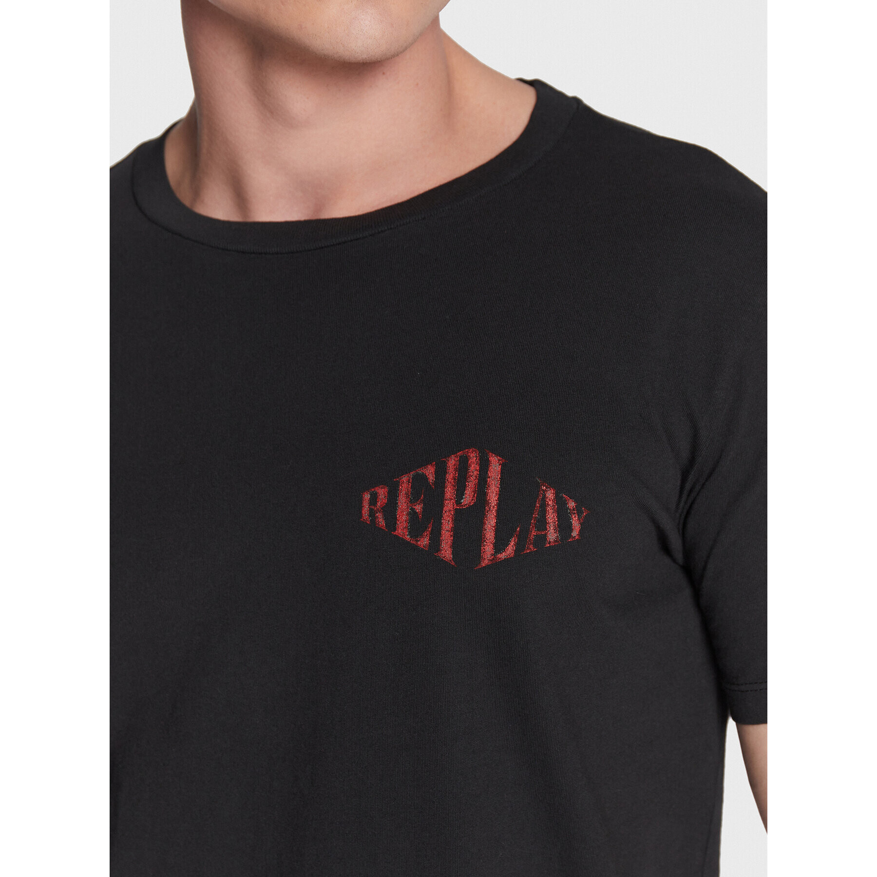 Replay Тишърт M6483.000.22662G Черен Regular Fit - Pepit.bg