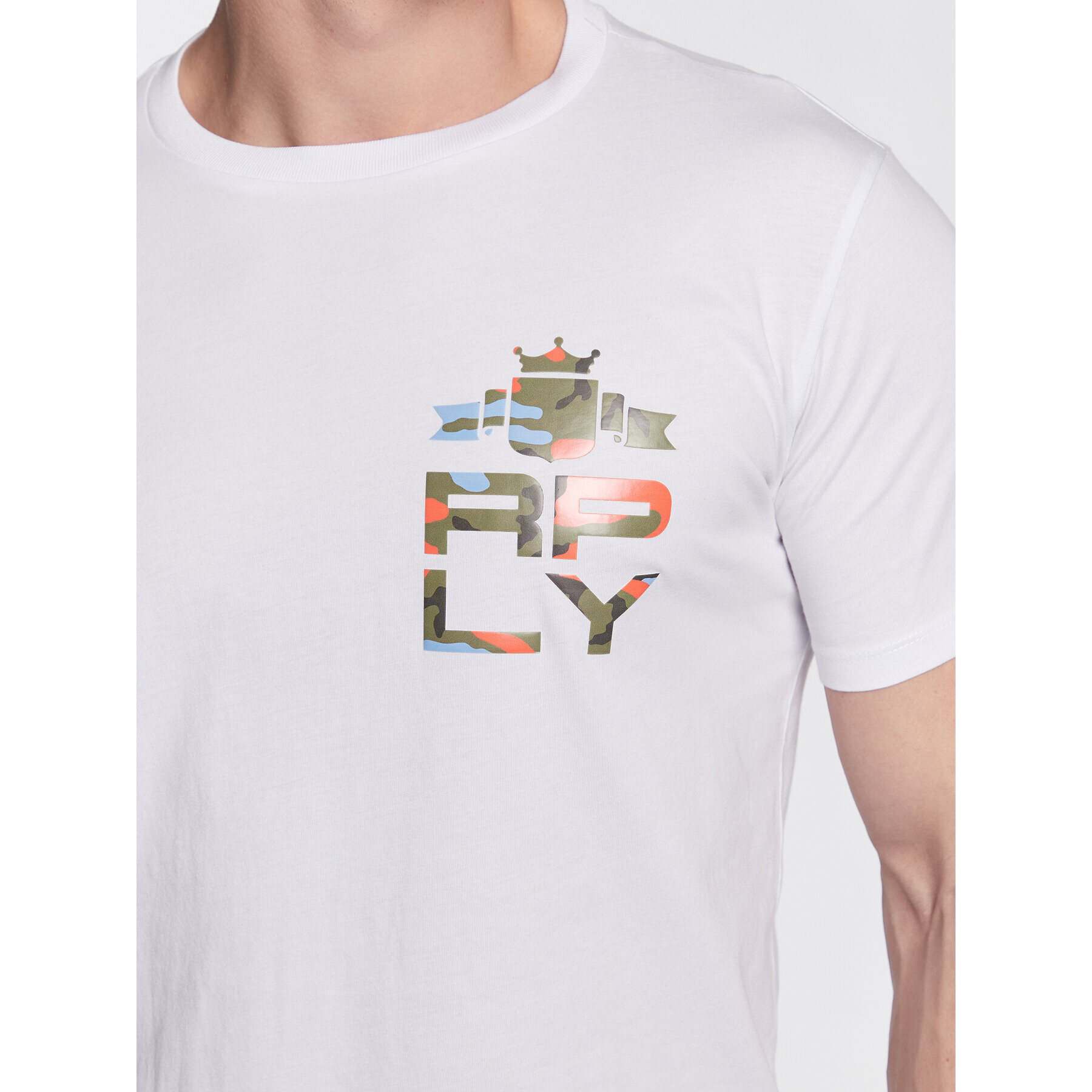 Replay Тишърт M6489.000.23062 Бял Regular Fit - Pepit.bg