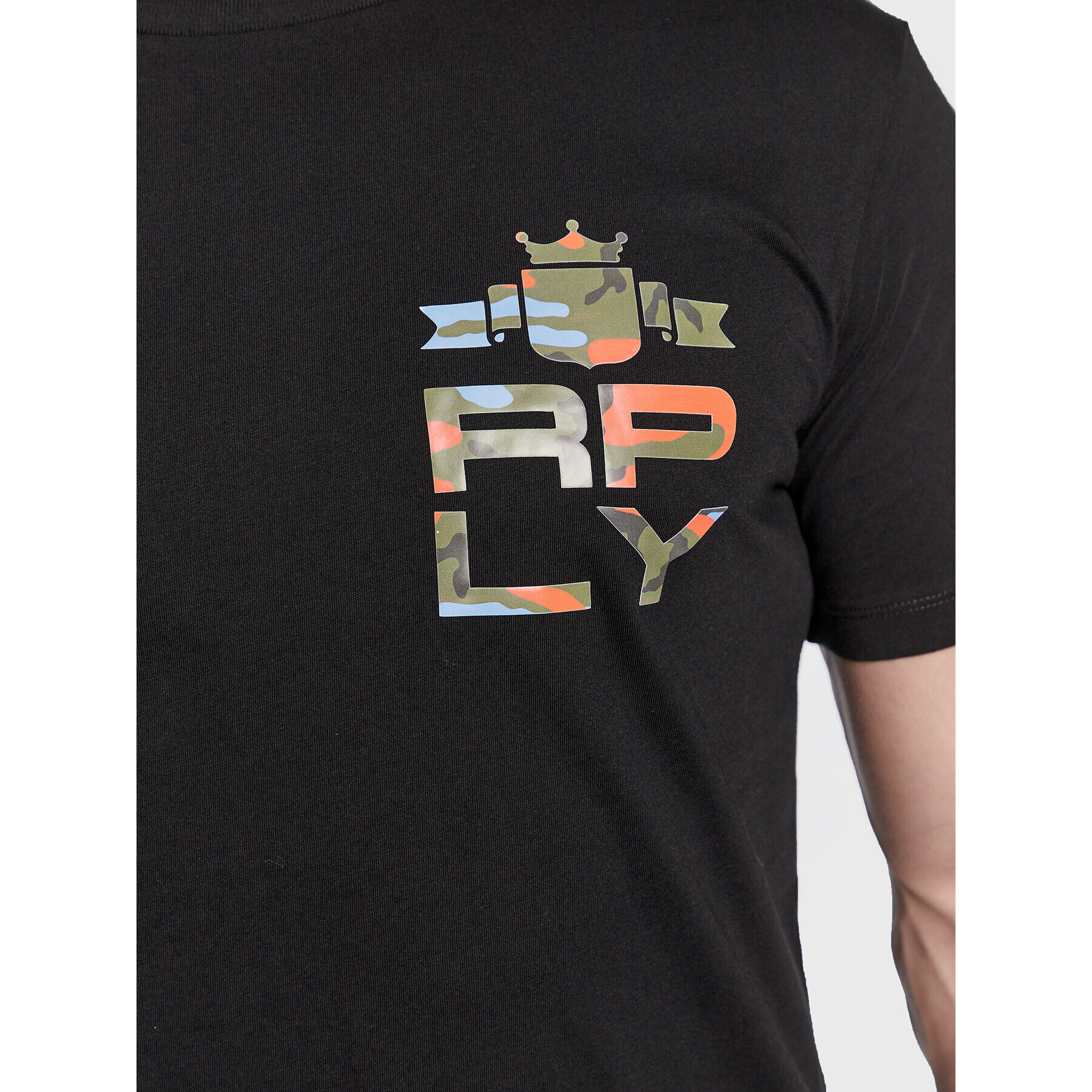 Replay Тишърт M6489.000.23062 Черен Regular Fit - Pepit.bg
