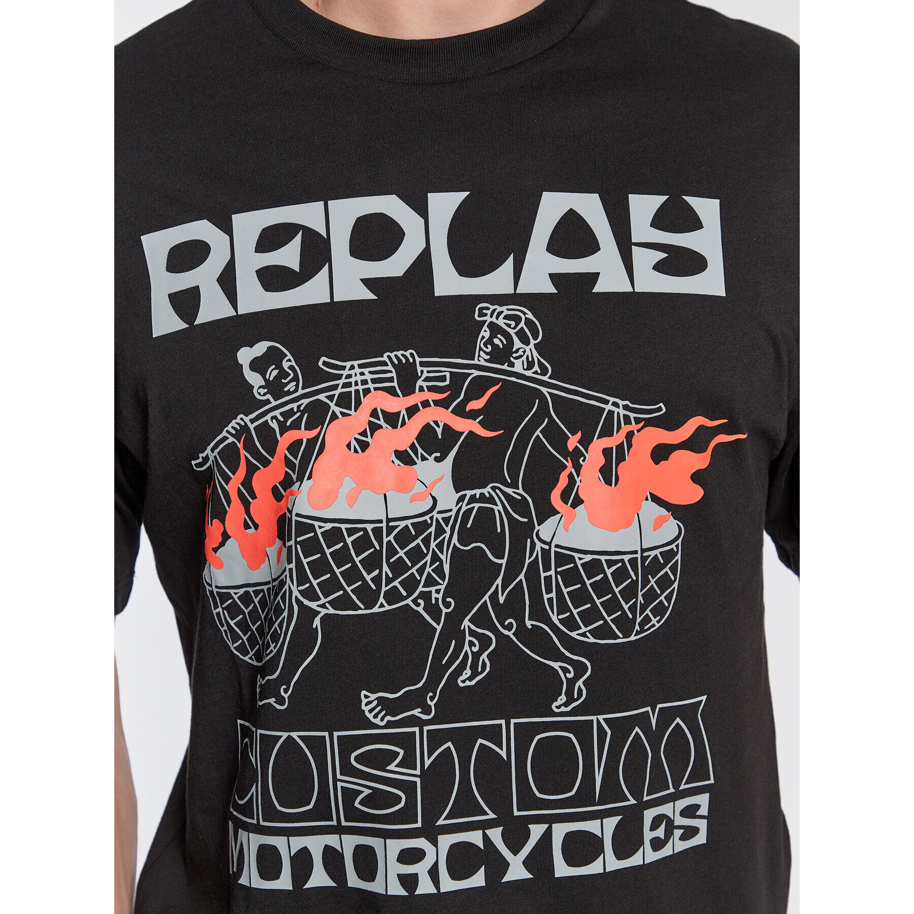 Replay Тишърт M6520.000.2660 Черен Regular Fit - Pepit.bg