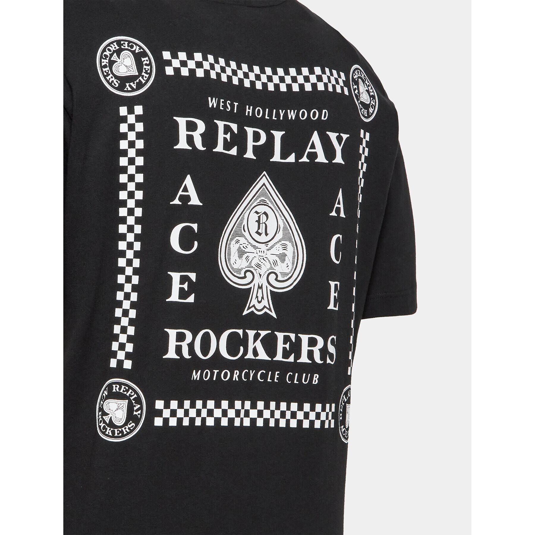 Replay Тишърт M6656.000.22662 Черен Regular Fit - Pepit.bg