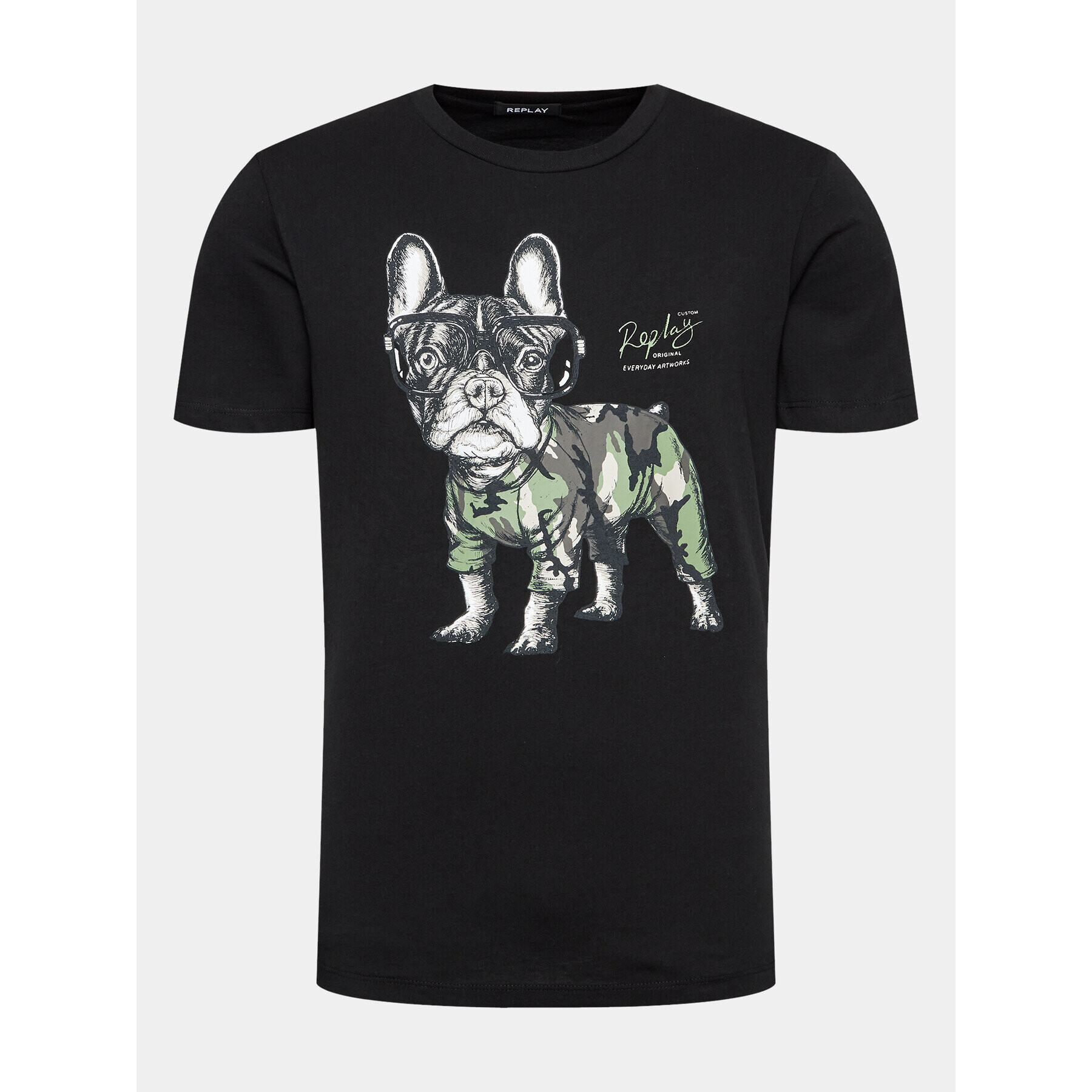 Replay Тишърт M6677.000.2660 Черен Regular Fit - Pepit.bg