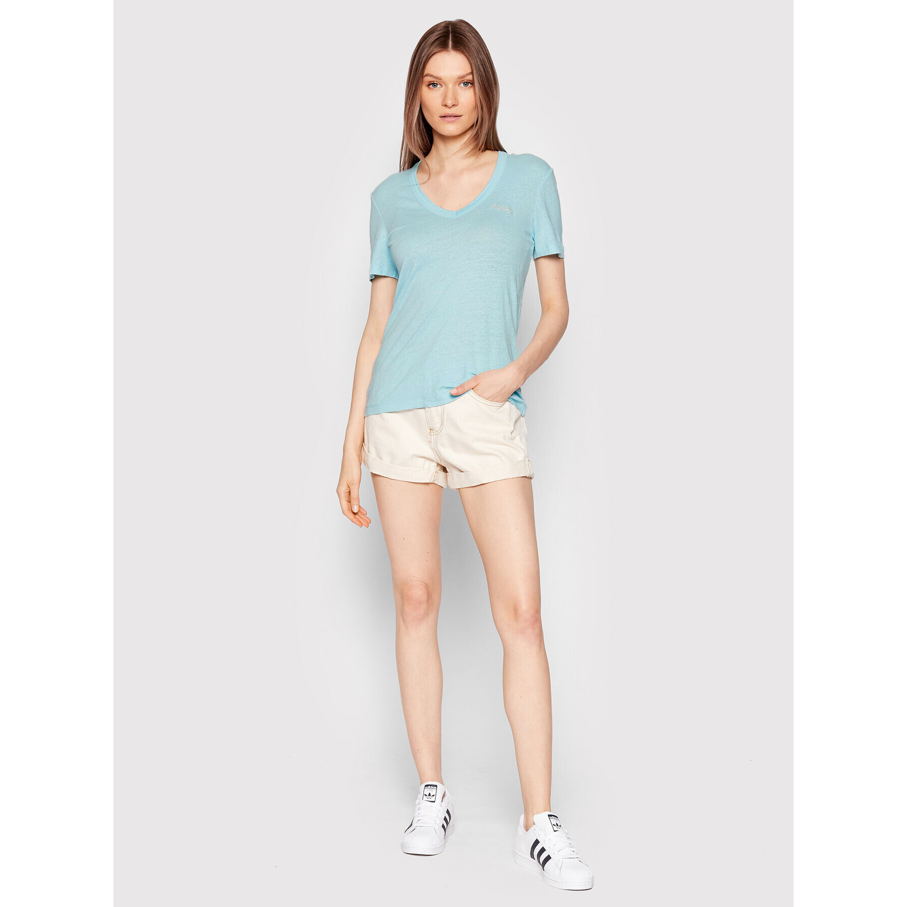 Replay Тишърт W3595.000.23101P Син Slim Fit - Pepit.bg