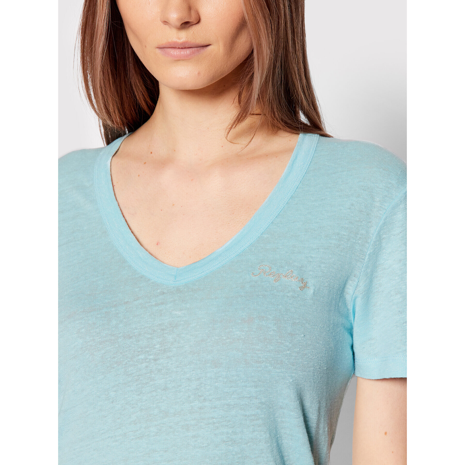 Replay Тишърт W3595.000.23101P Син Slim Fit - Pepit.bg