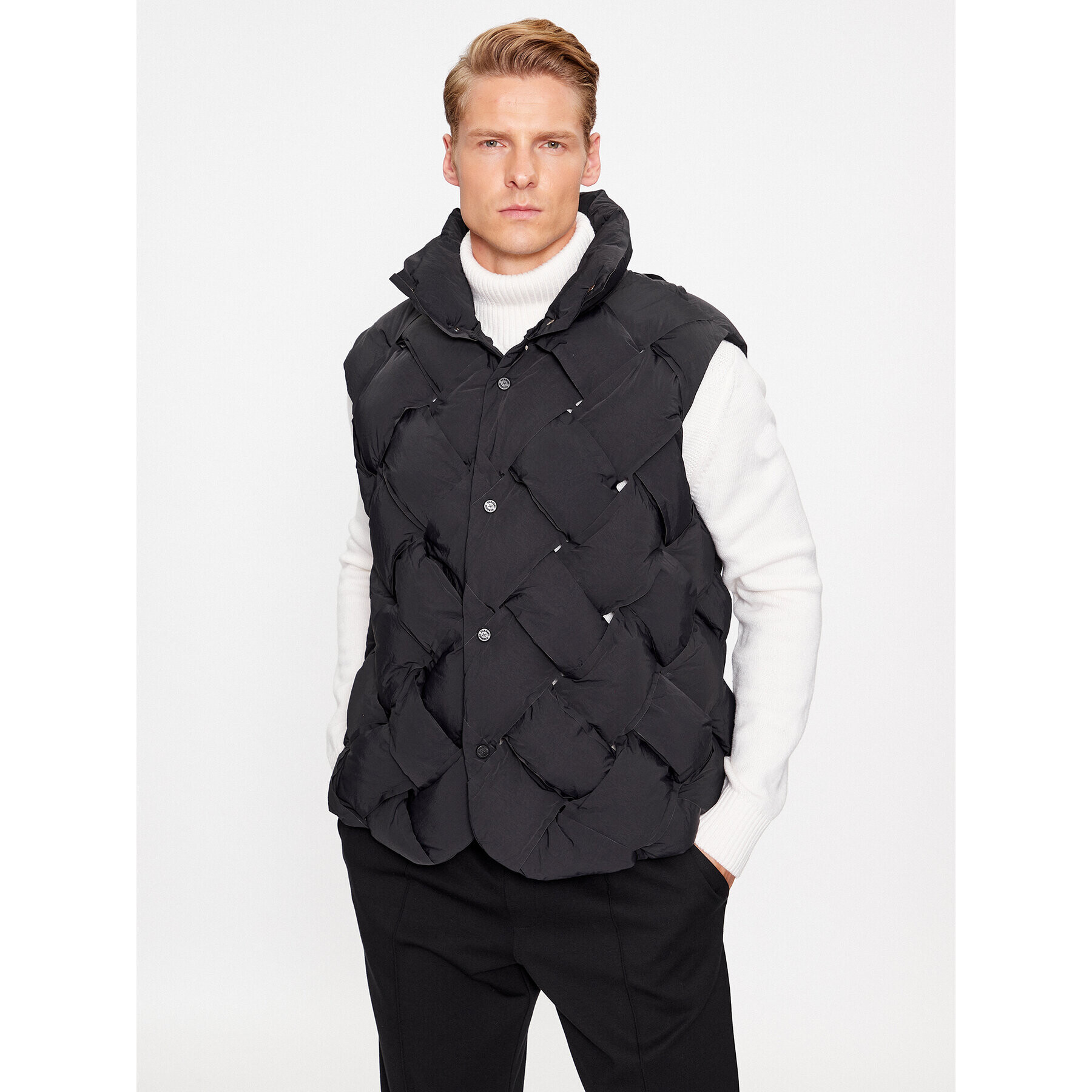 Richmond X Елек Unisex Gilet UMA23175PI Черен Regular Fit - Pepit.bg