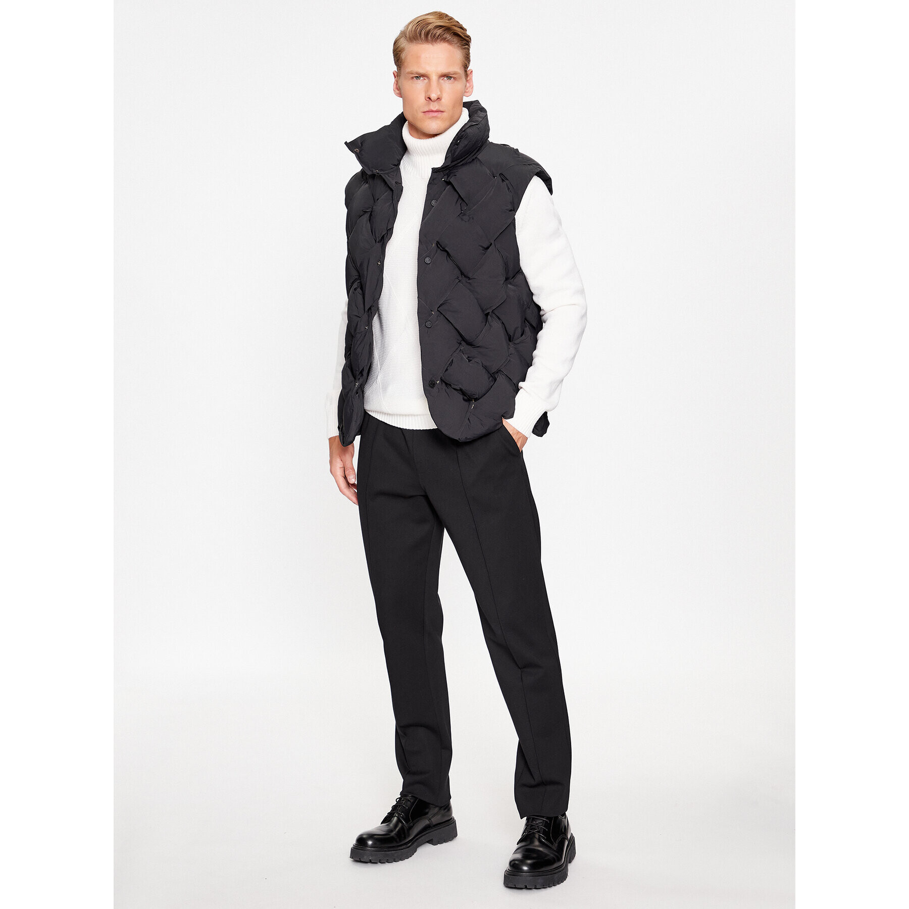 Richmond X Елек Unisex Gilet UMA23175PI Черен Regular Fit - Pepit.bg