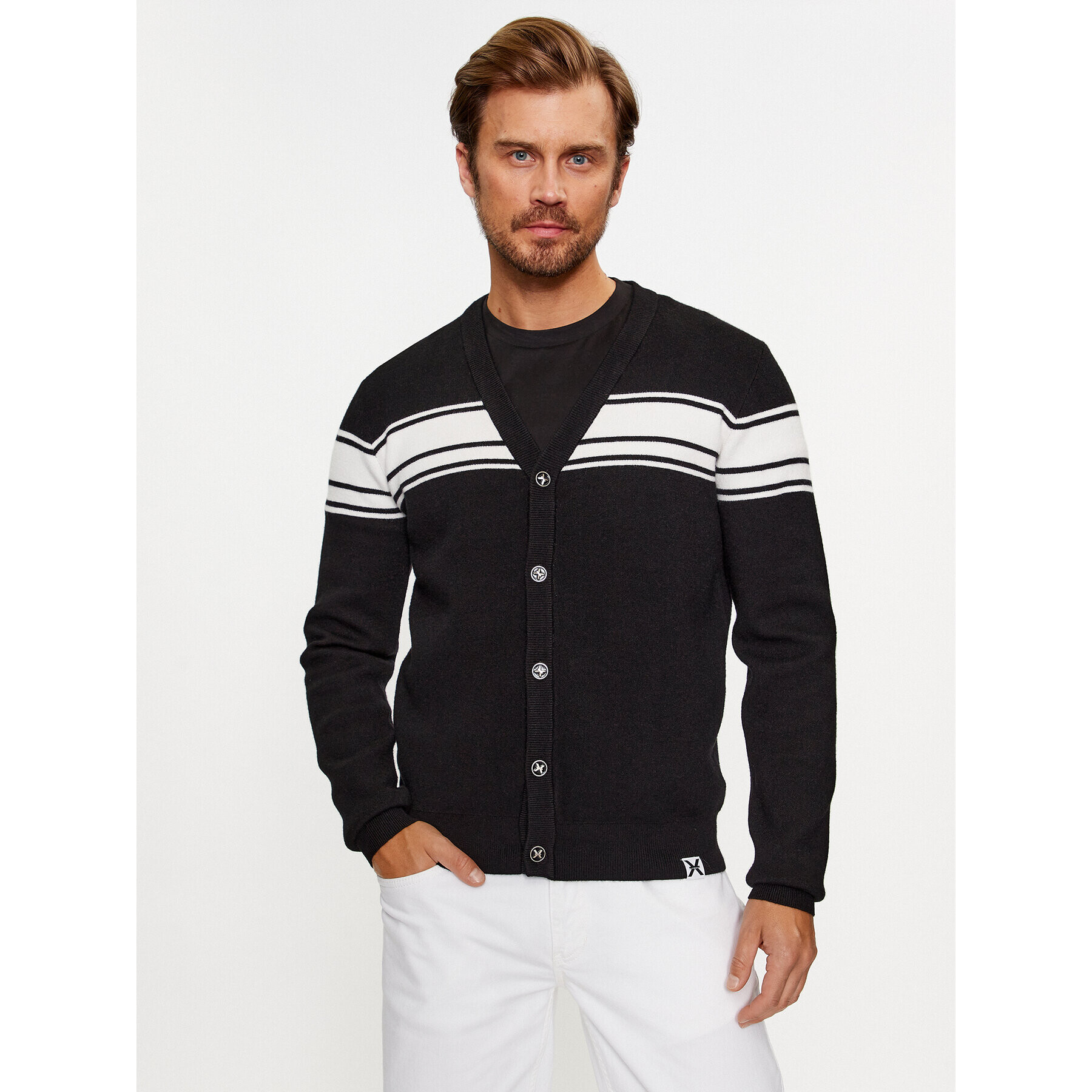 Richmond X Кардиган UMA23057CD Черен Regular Fit - Pepit.bg