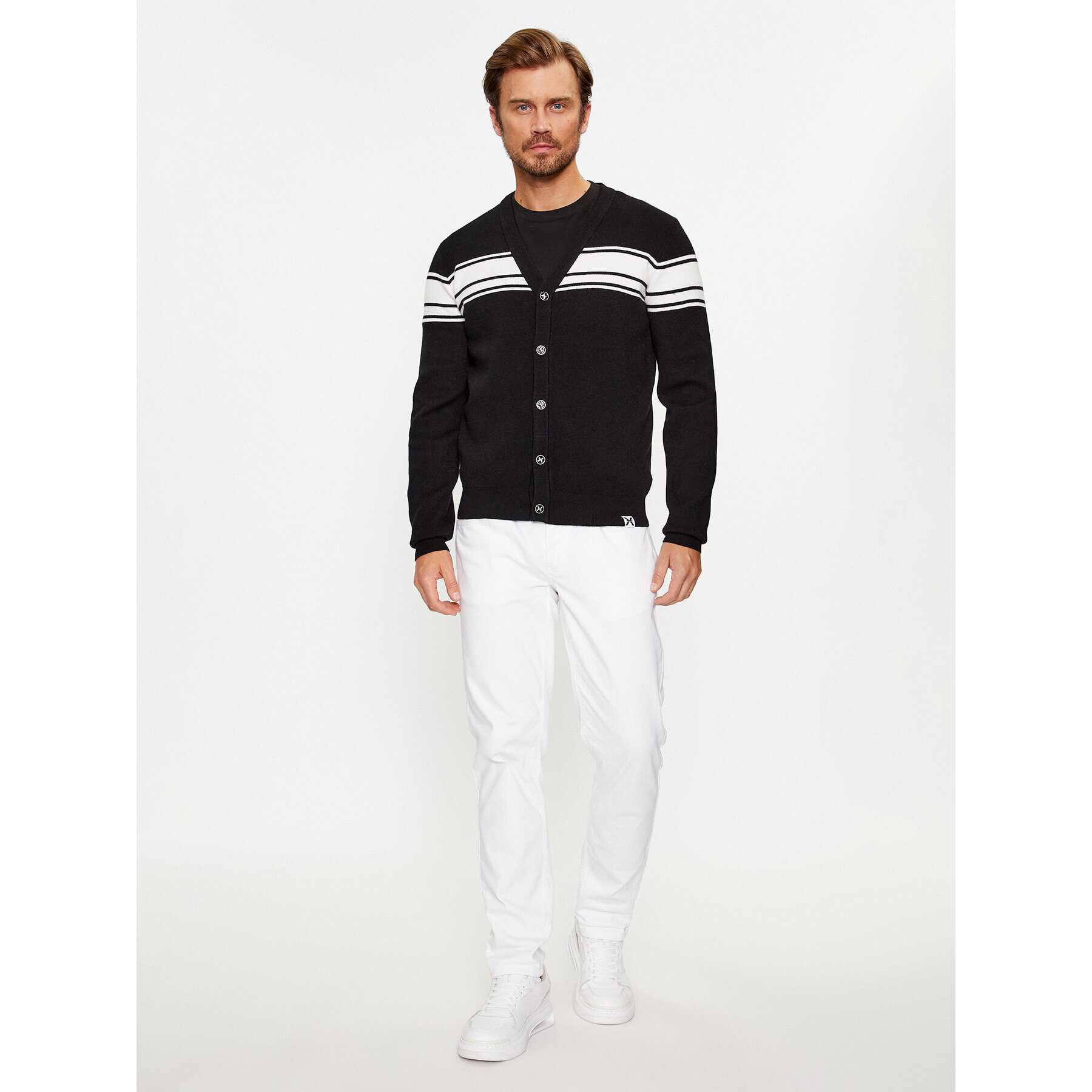 Richmond X Кардиган UMA23057CD Черен Regular Fit - Pepit.bg