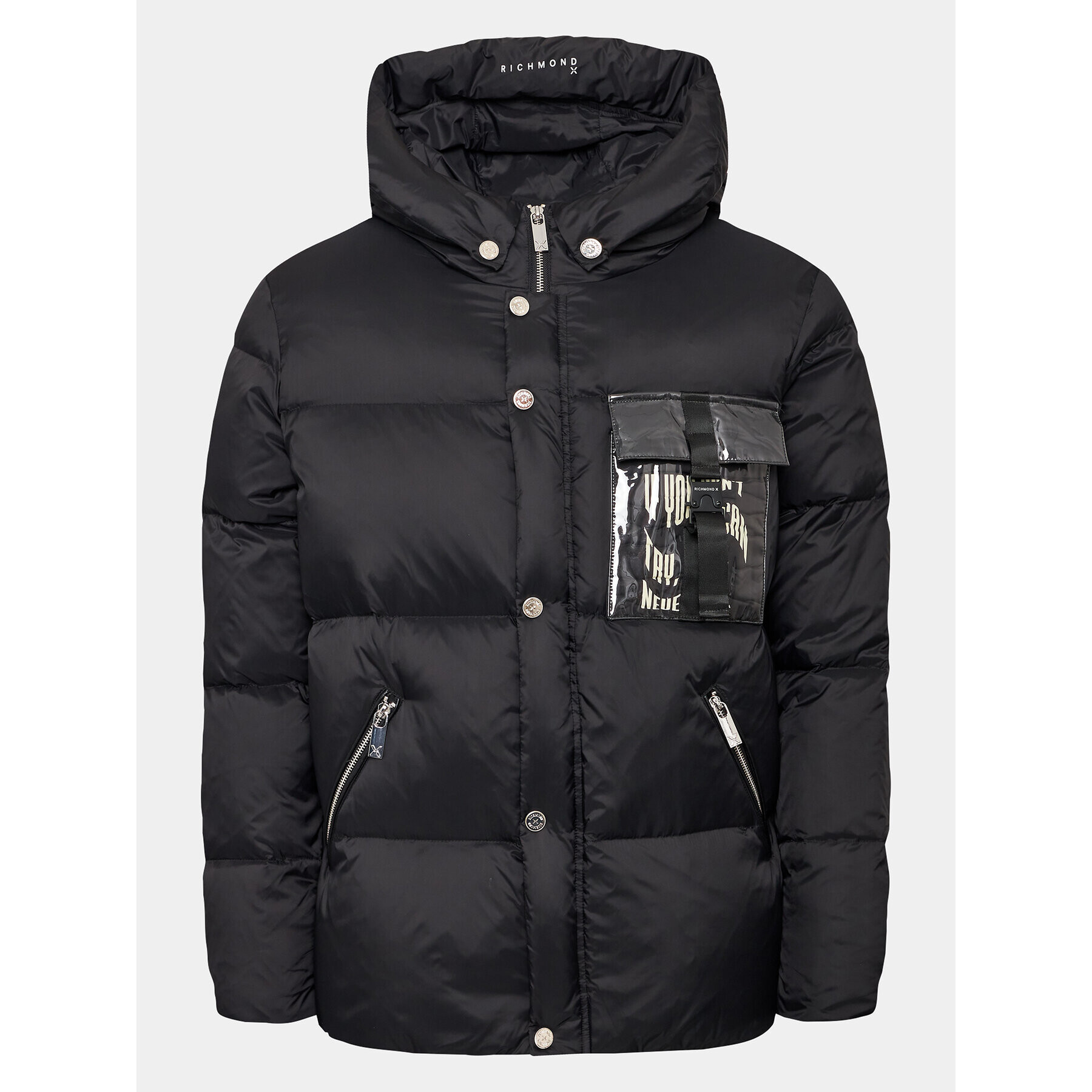 Richmond X Пухено яке UMA23095PI Черен Regular Fit - Pepit.bg