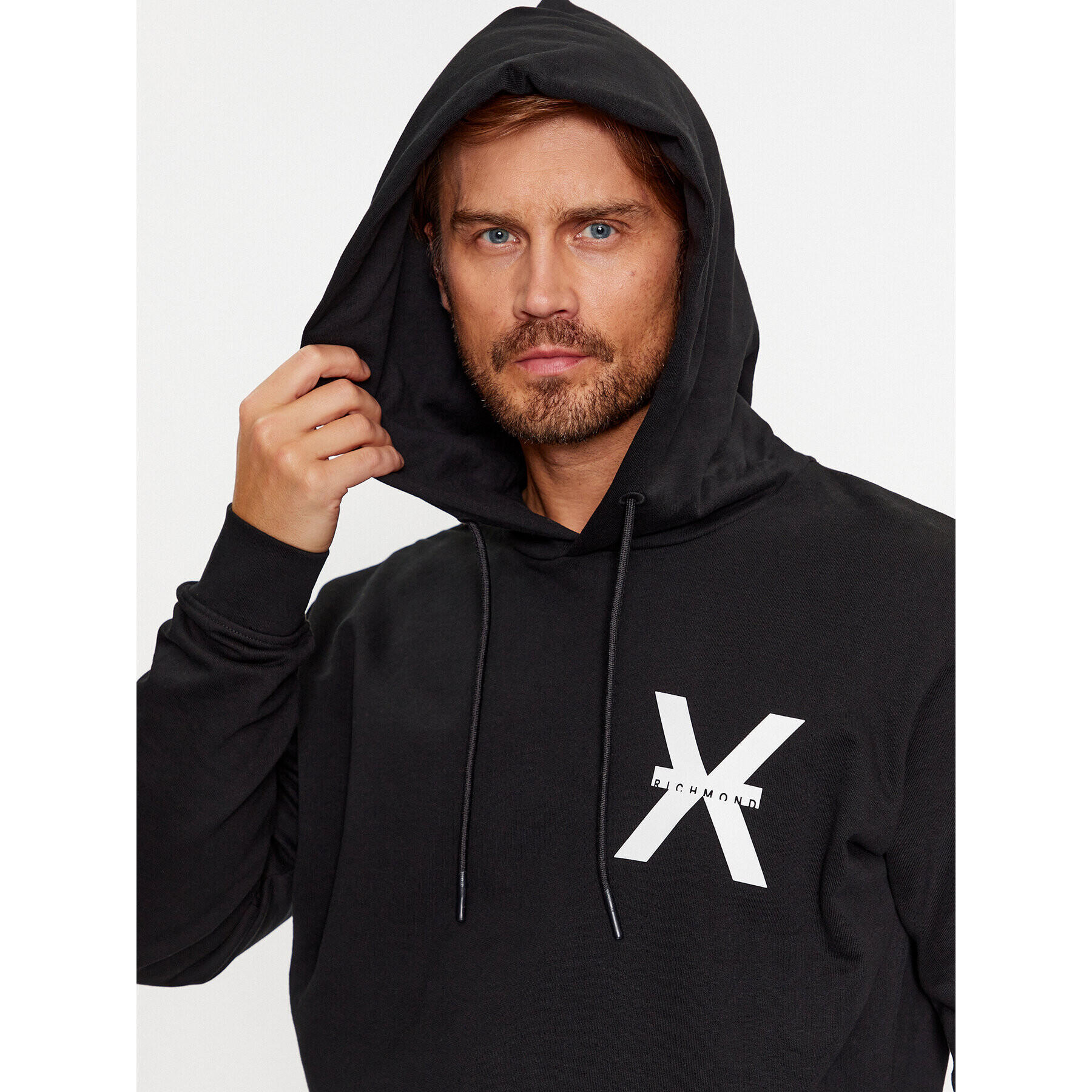 Richmond X Суитшърт UMA23176FE Черен Relaxed Fit - Pepit.bg