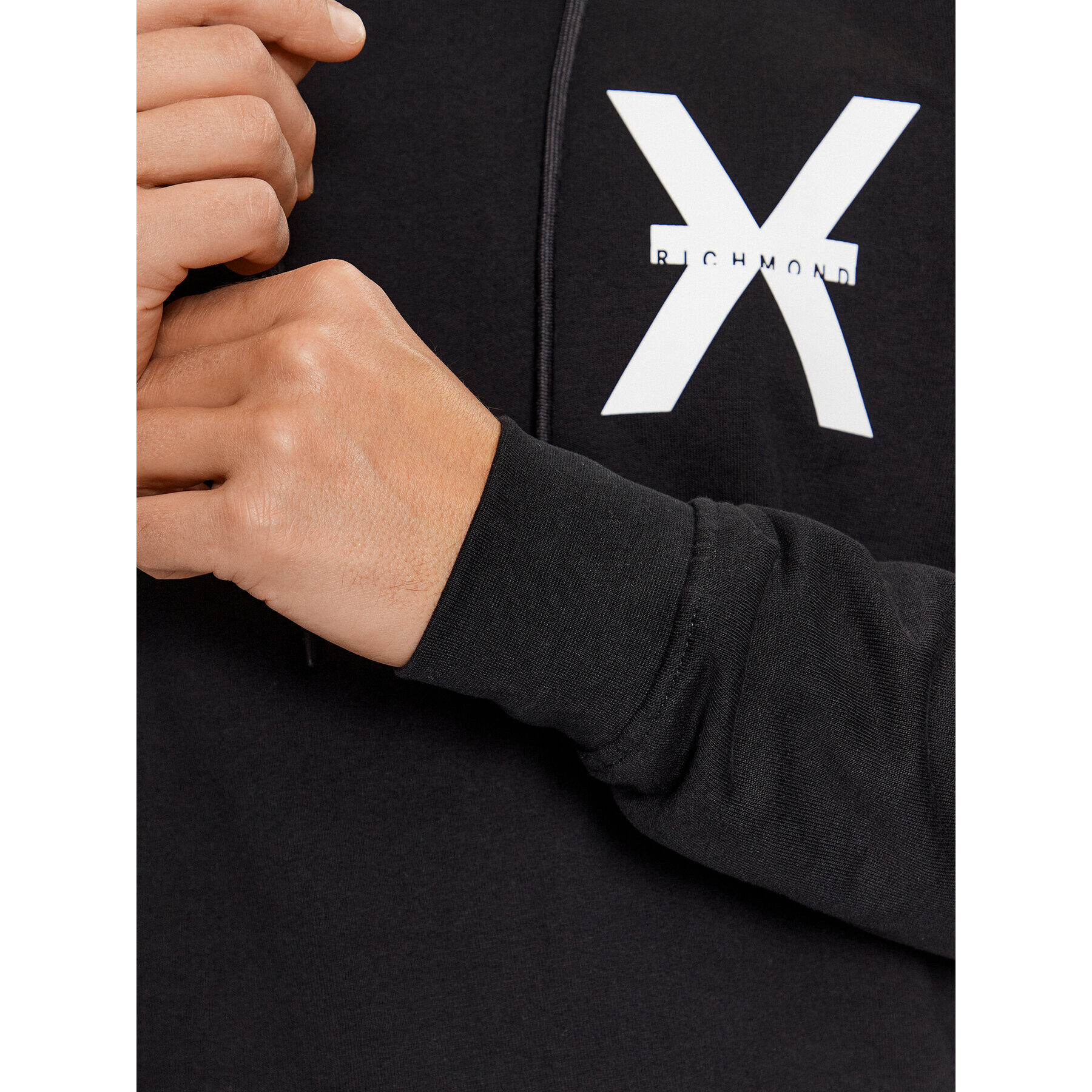 Richmond X Суитшърт UMA23176FE Черен Relaxed Fit - Pepit.bg