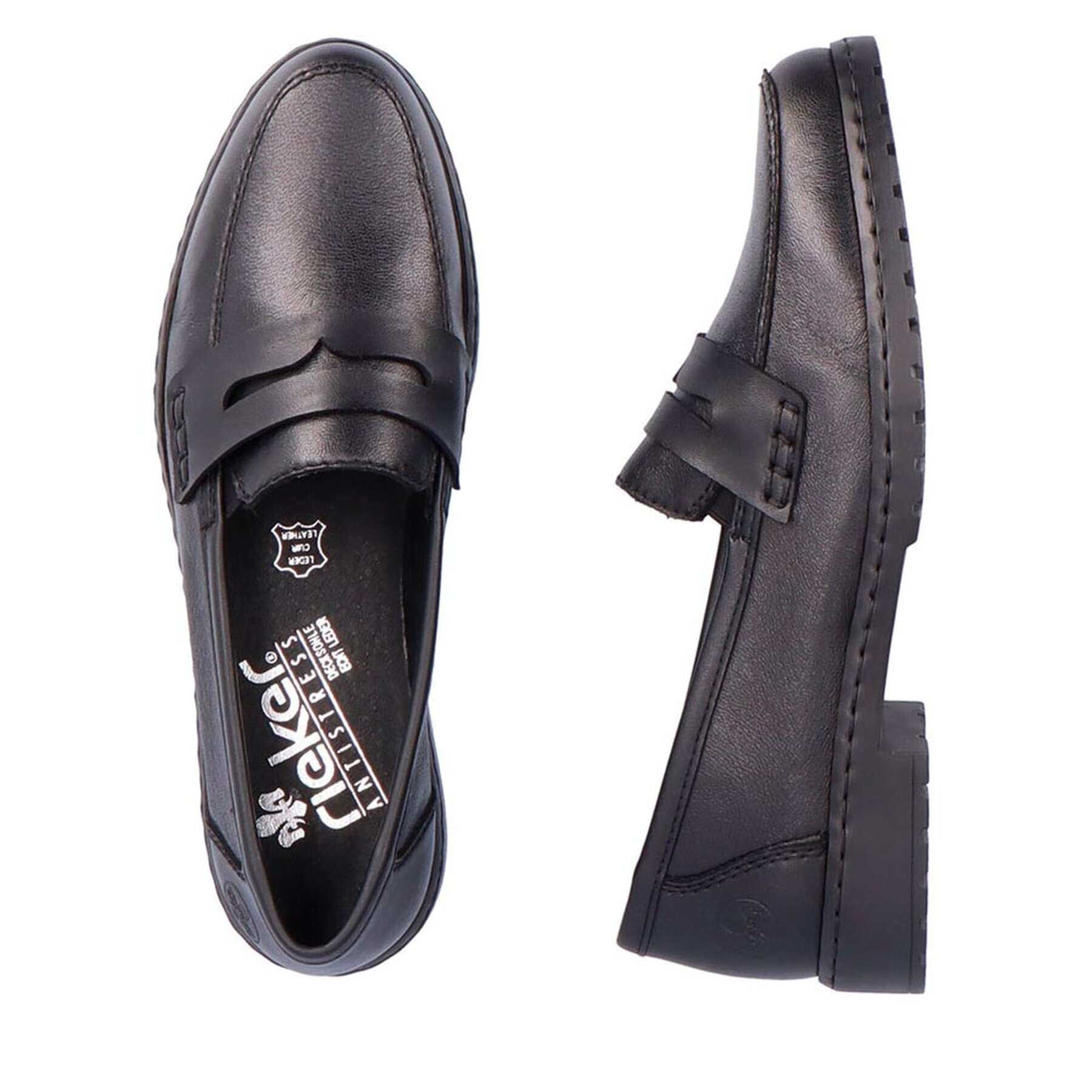 Rieker Мокасини 51867-00 Черен - Pepit.bg
