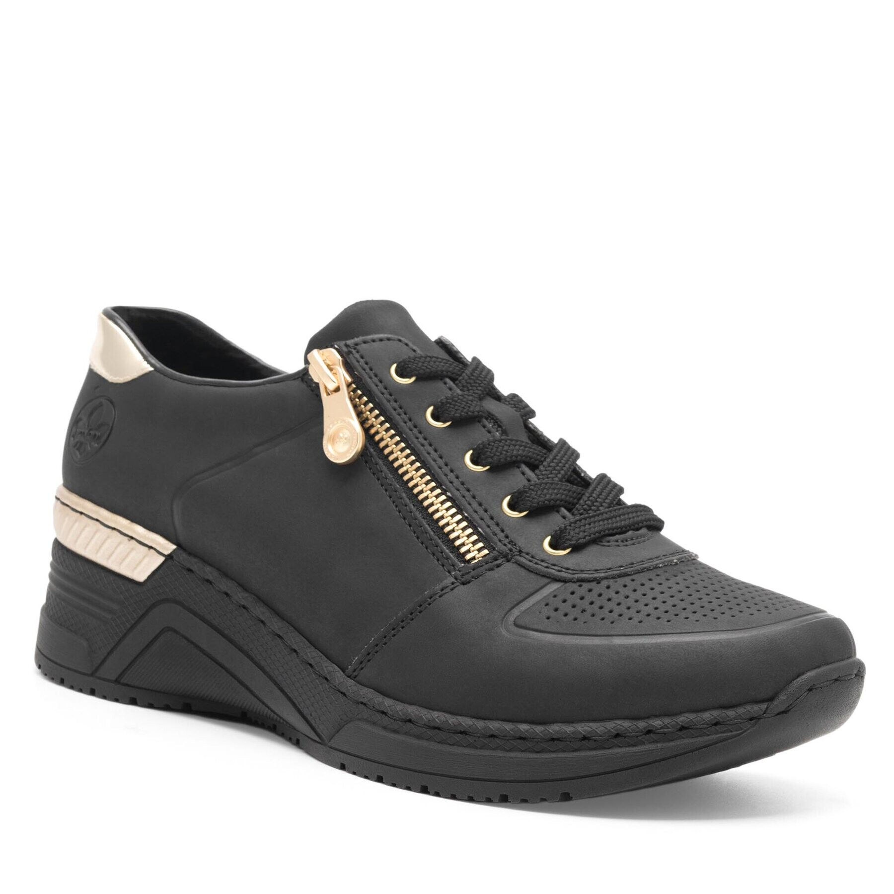 Rieker Сникърси N4305-00 Черен - Pepit.bg