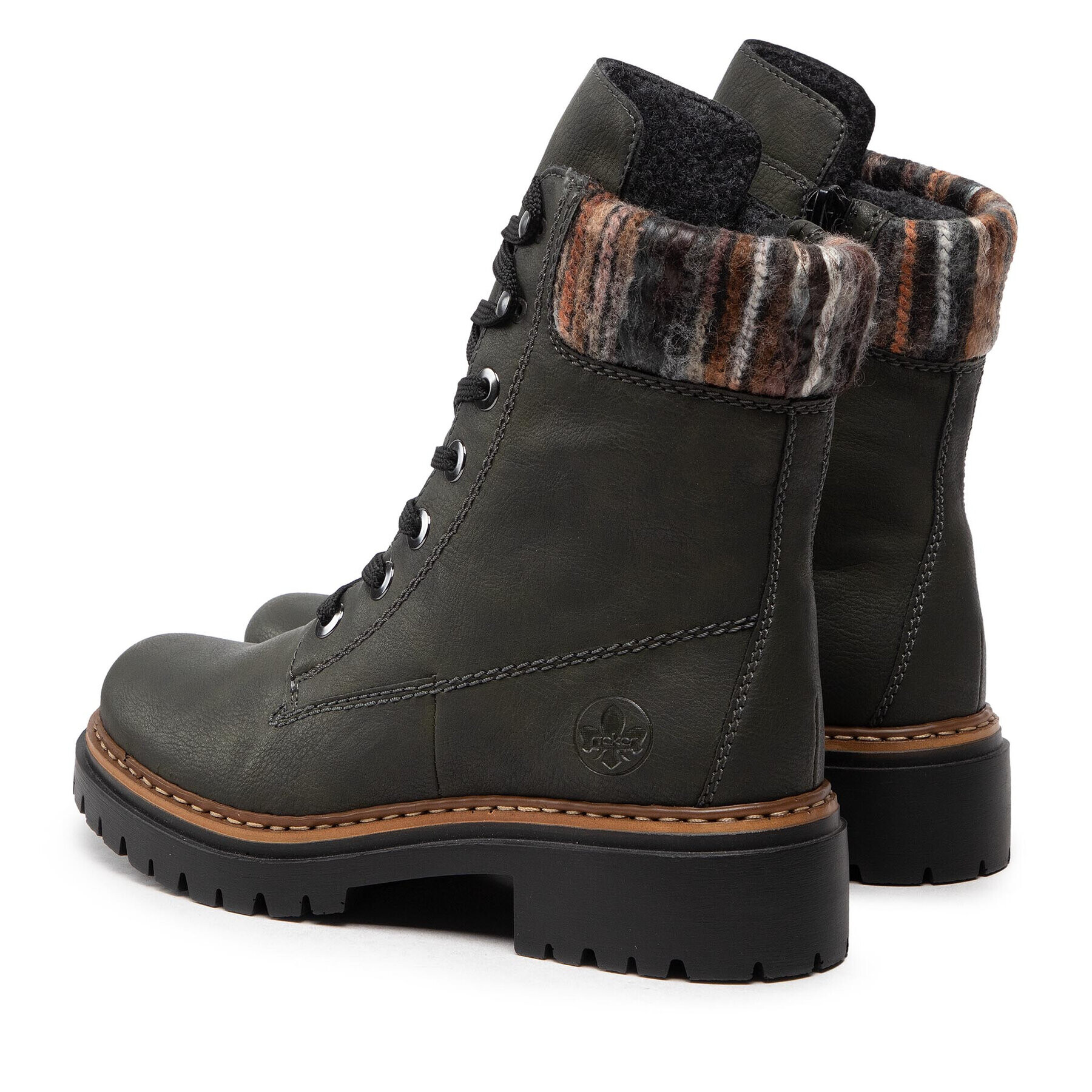 Rieker Туристически oбувки 72630-54 Зелен - Pepit.bg