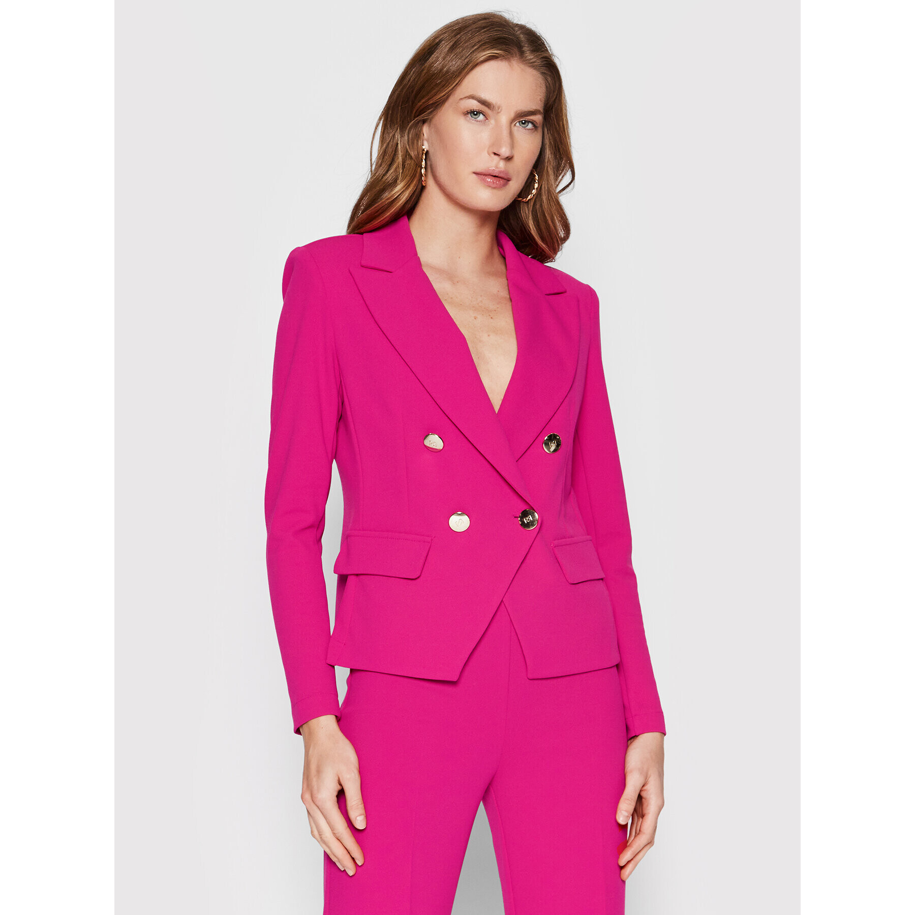 Rinascimento Блейзър CFC0108702003 Розов Slim Fit - Pepit.bg