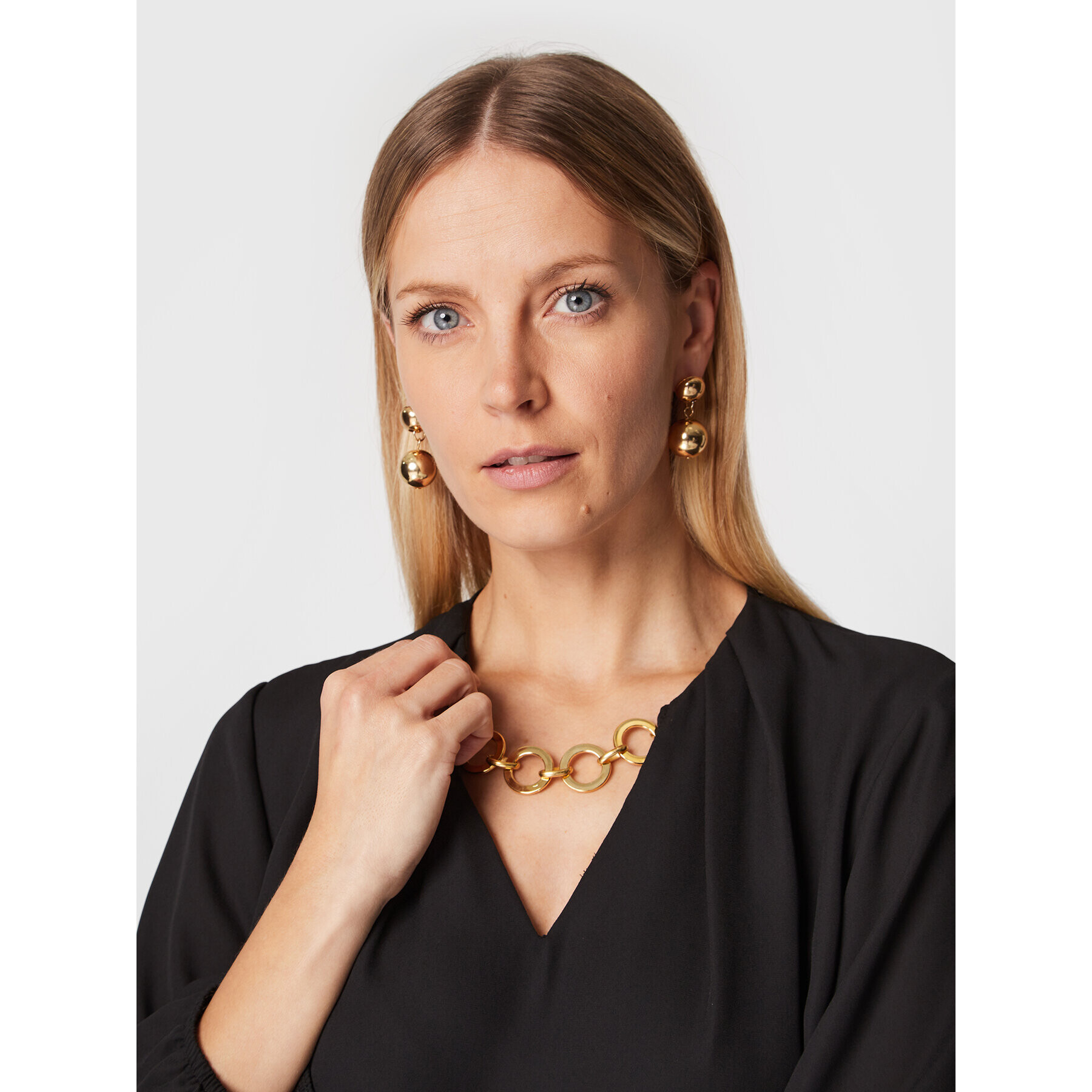 Rinascimento Блуза CFC0018799002 Черен Regular Fit - Pepit.bg