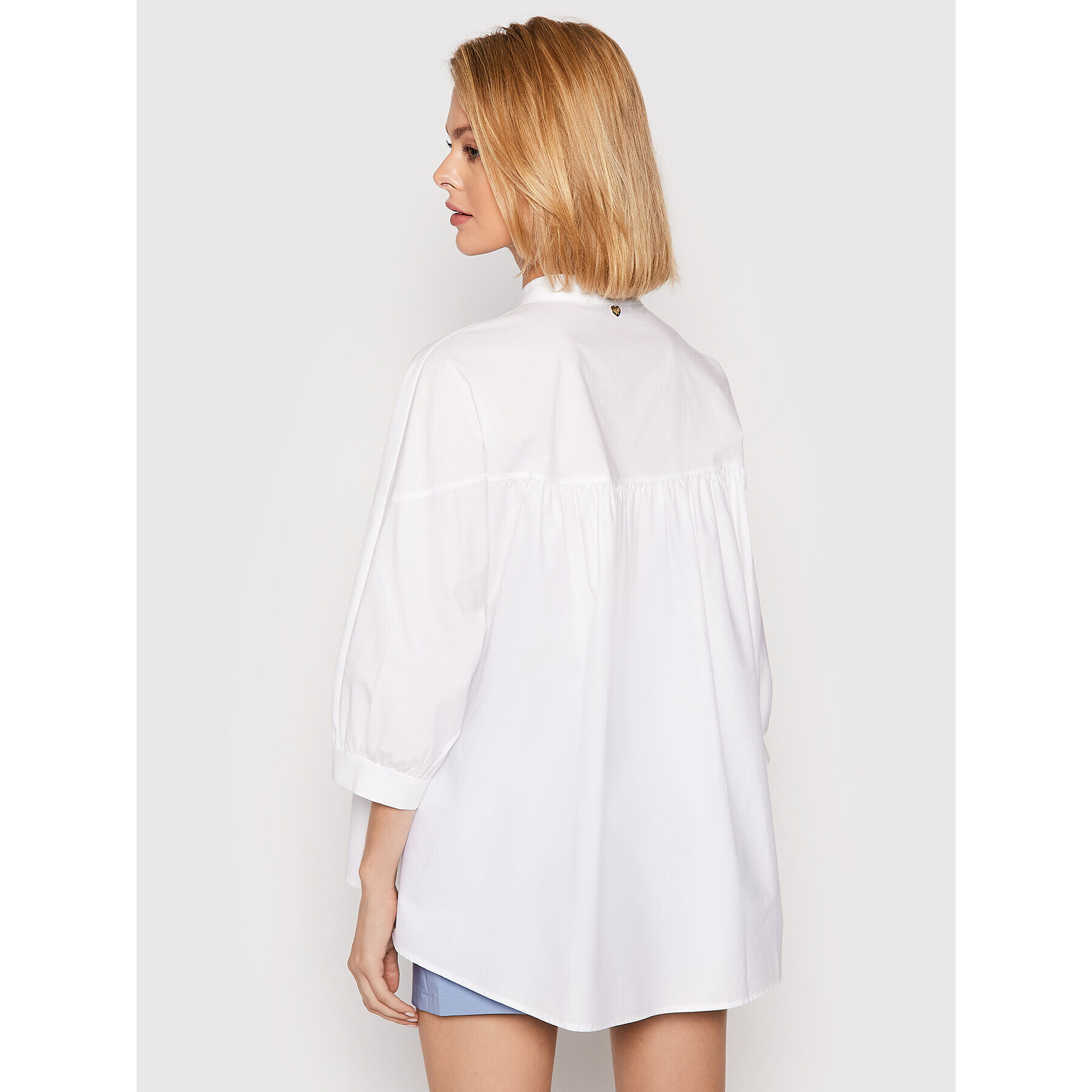 Rinascimento Блуза CFC0103149003 Бял Relaxed Fit - Pepit.bg
