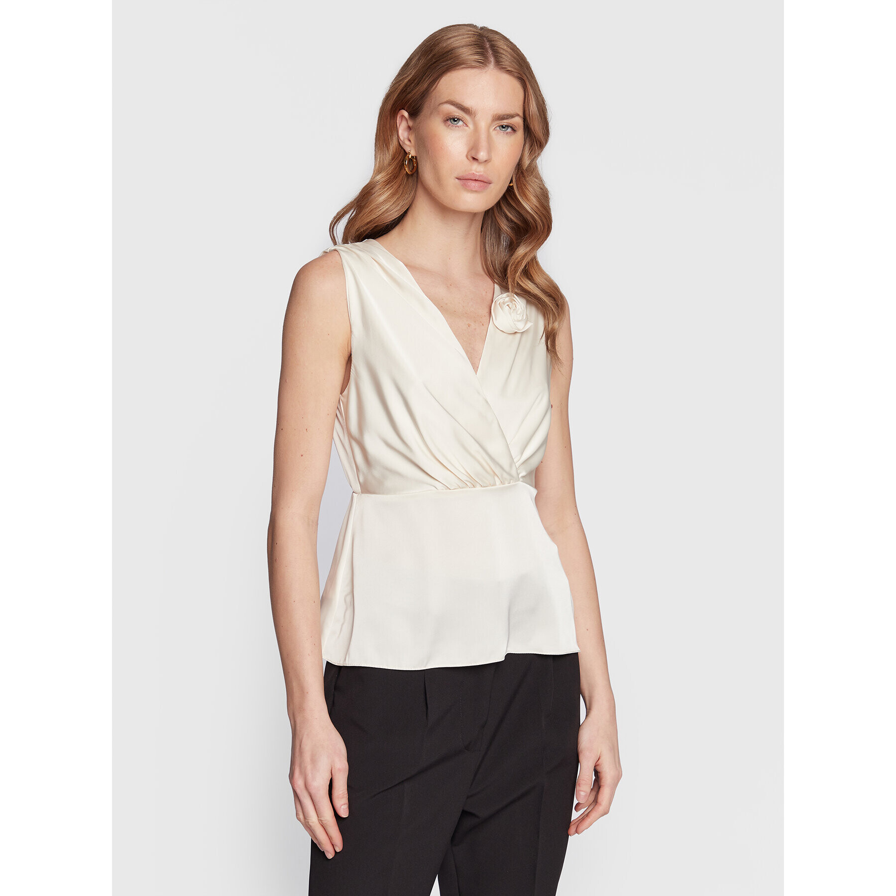 Rinascimento Блуза CFC0111170003 Екрю Regular Fit - Pepit.bg