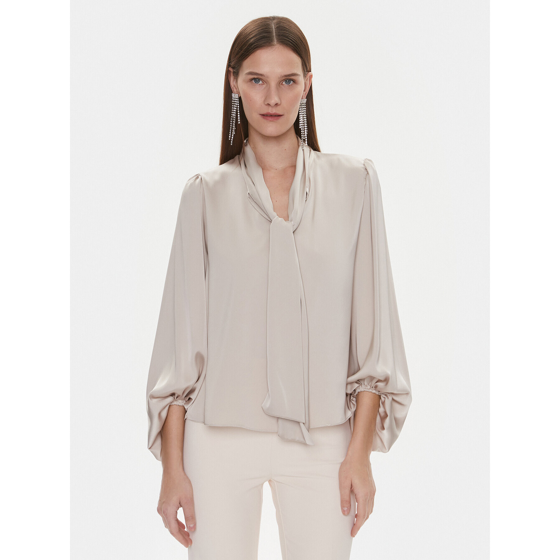 Rinascimento Блуза CFC0116713003 Екрю Regular Fit - Pepit.bg