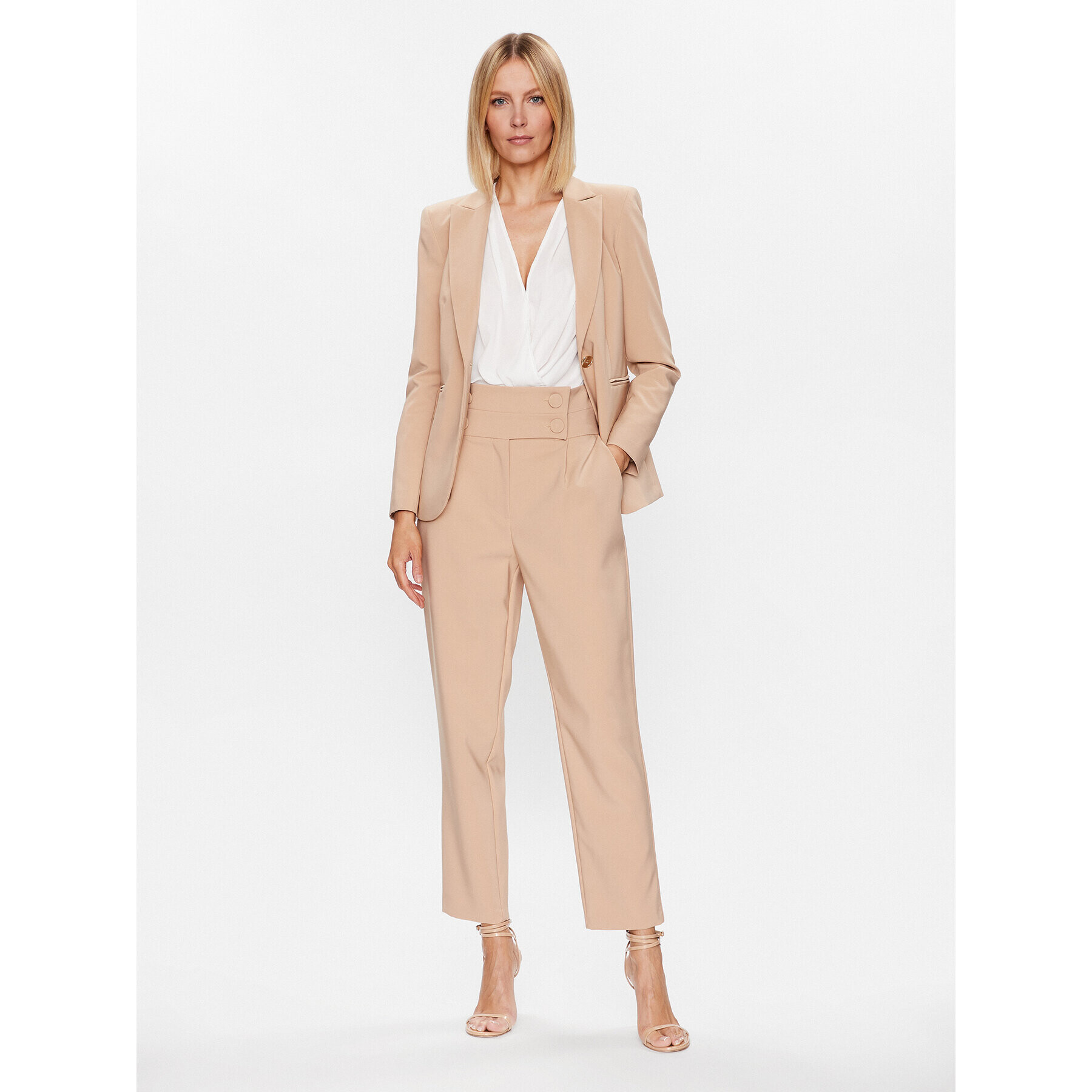 Rinascimento Боди CFC0018939002 Бял Regular Fit - Pepit.bg