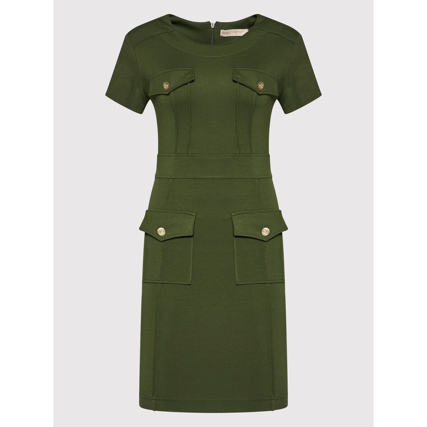 Rinascimento Ежедневна рокля CFC0107550003 Зелен Slim Fit - Pepit.bg