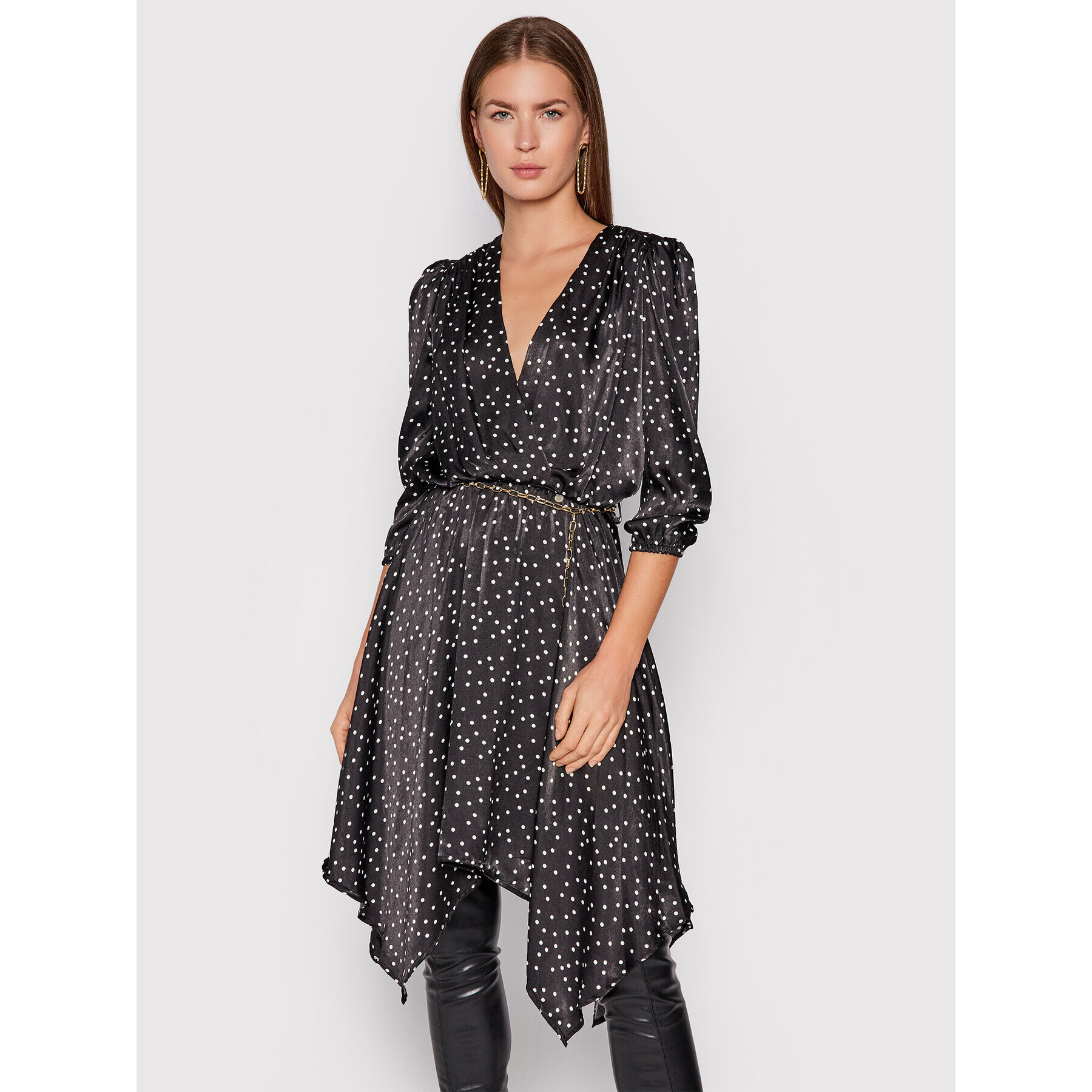 Rinascimento Ежедневна рокля CFC0104692003 Черен Regular Fit - Pepit.bg