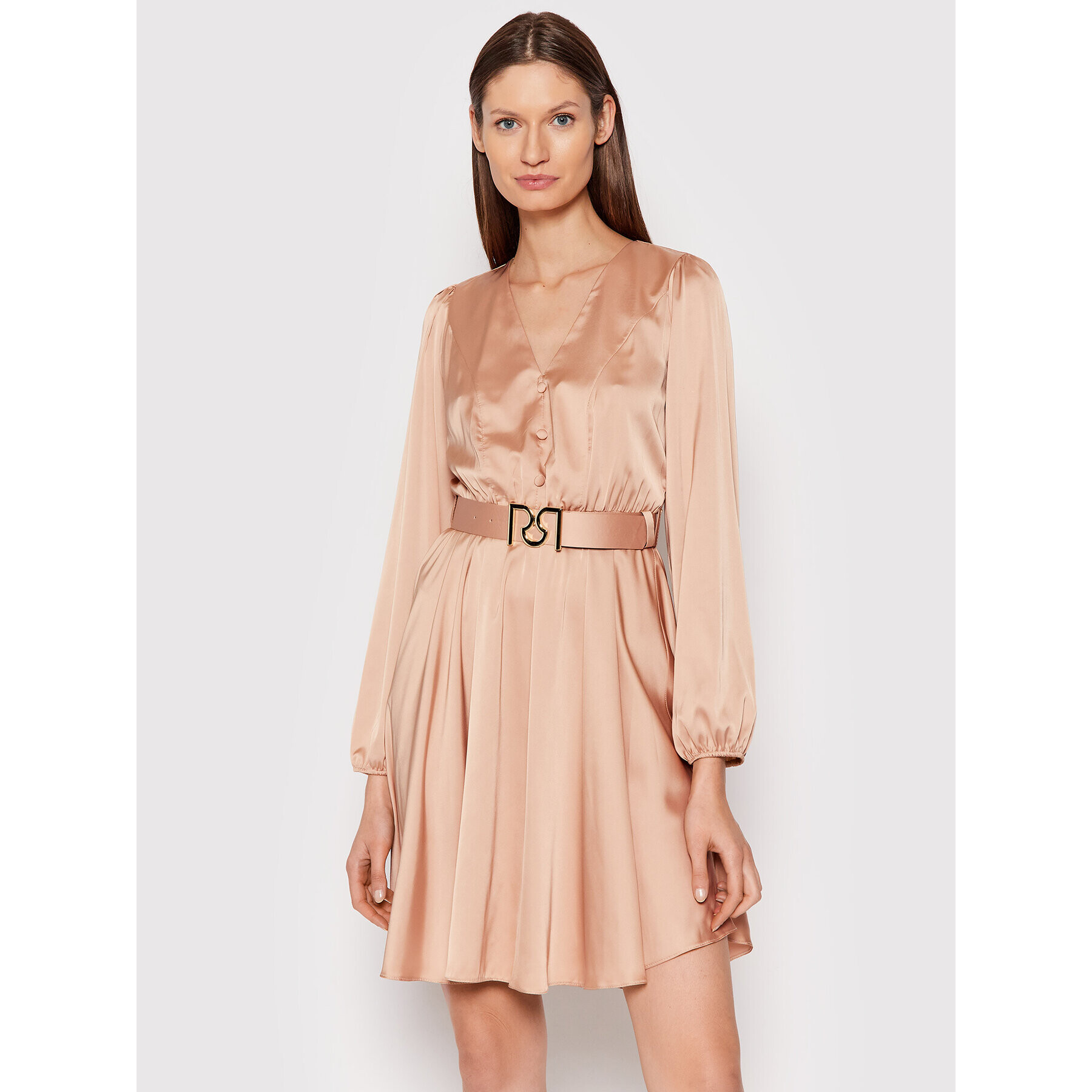 Rinascimento Ежедневна рокля CFC0104989003 Бежов Regular Fit - Pepit.bg