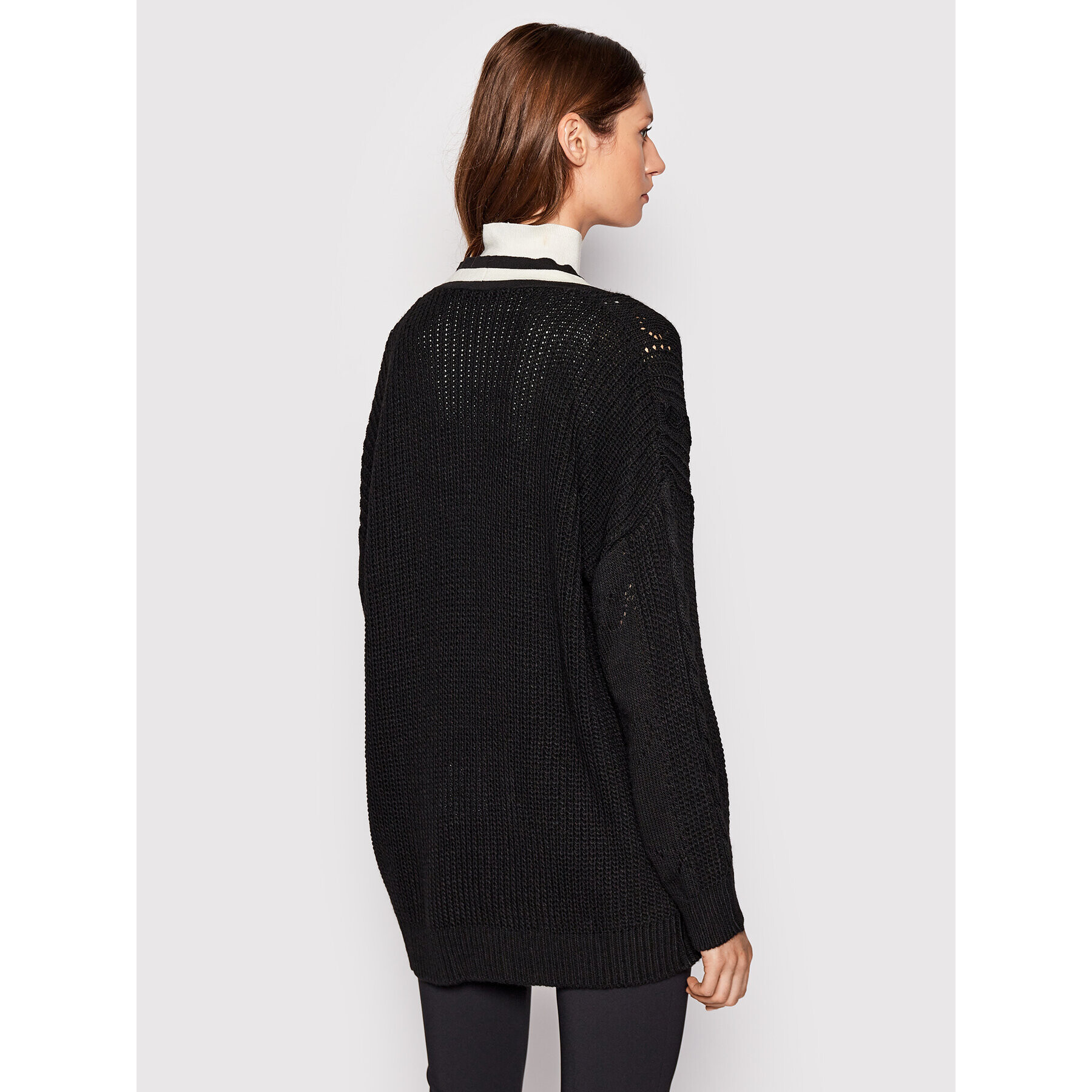 Rinascimento Кардиган CFM0010931003 Черен Regular Fit - Pepit.bg