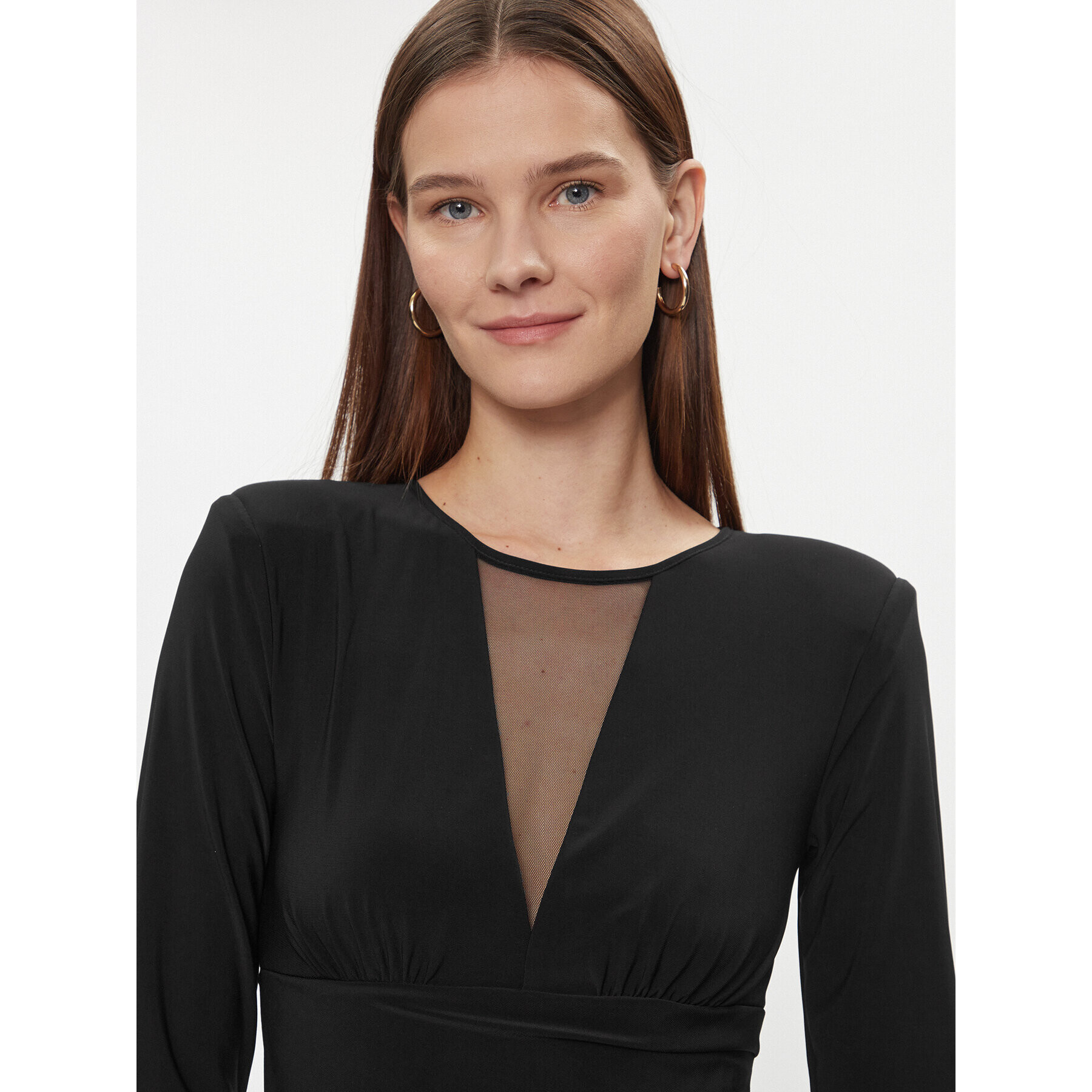 Rinascimento Коктейлна рокля CFC0019355002 Черен Regular Fit - Pepit.bg