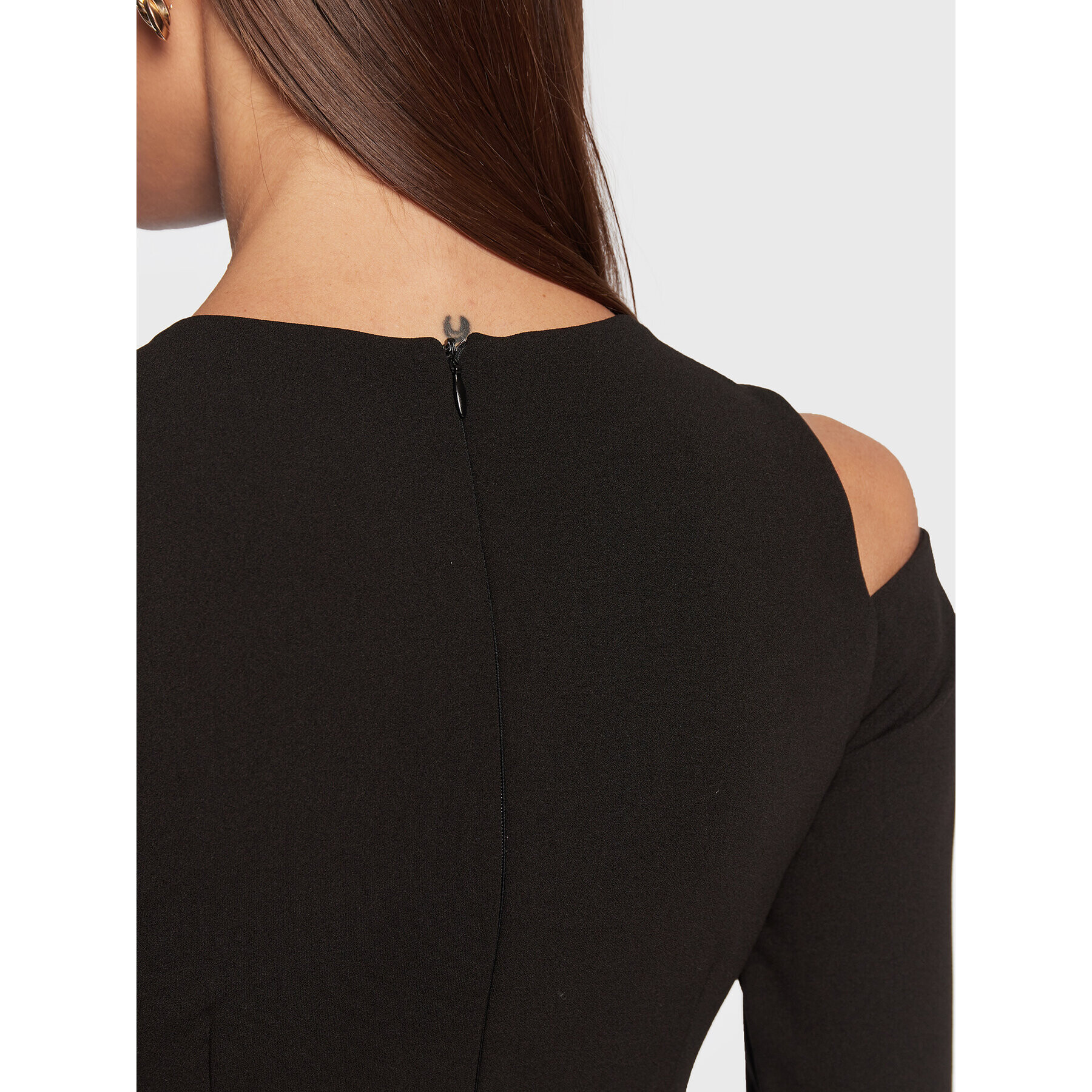 Rinascimento Коктейлна рокля CFC0110528003 Черен Regular Fit - Pepit.bg