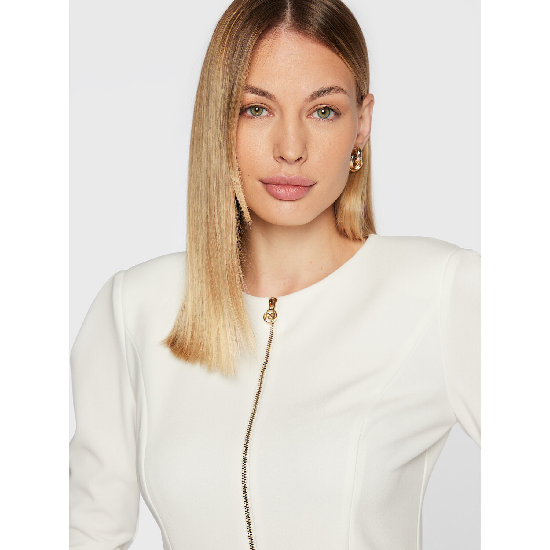 Rinascimento Коктейлна рокля CFC0111065003 Бял Regular Fit - Pepit.bg