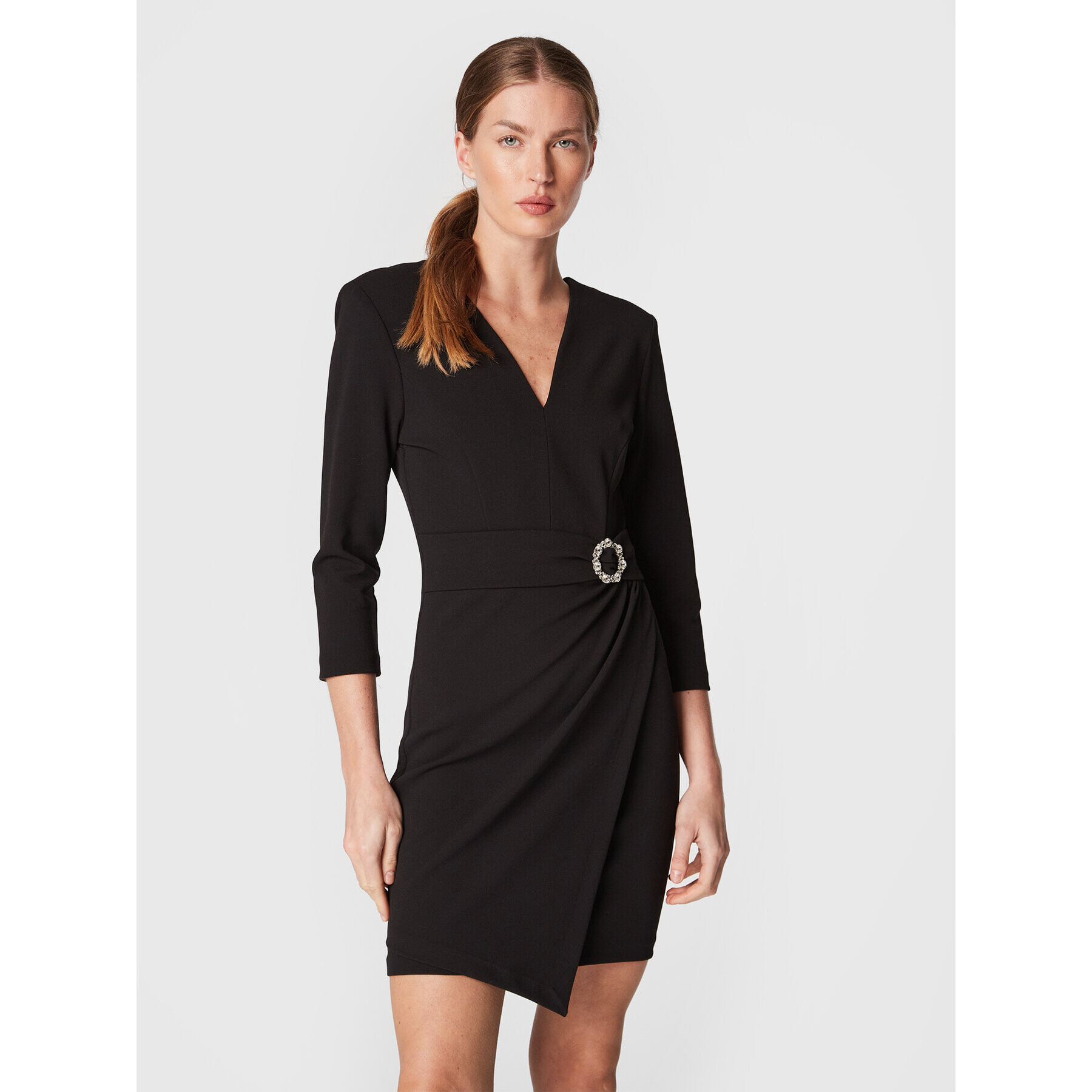 Rinascimento Коктейлна рокля CFC0111242003 Черен Slim Fit - Pepit.bg