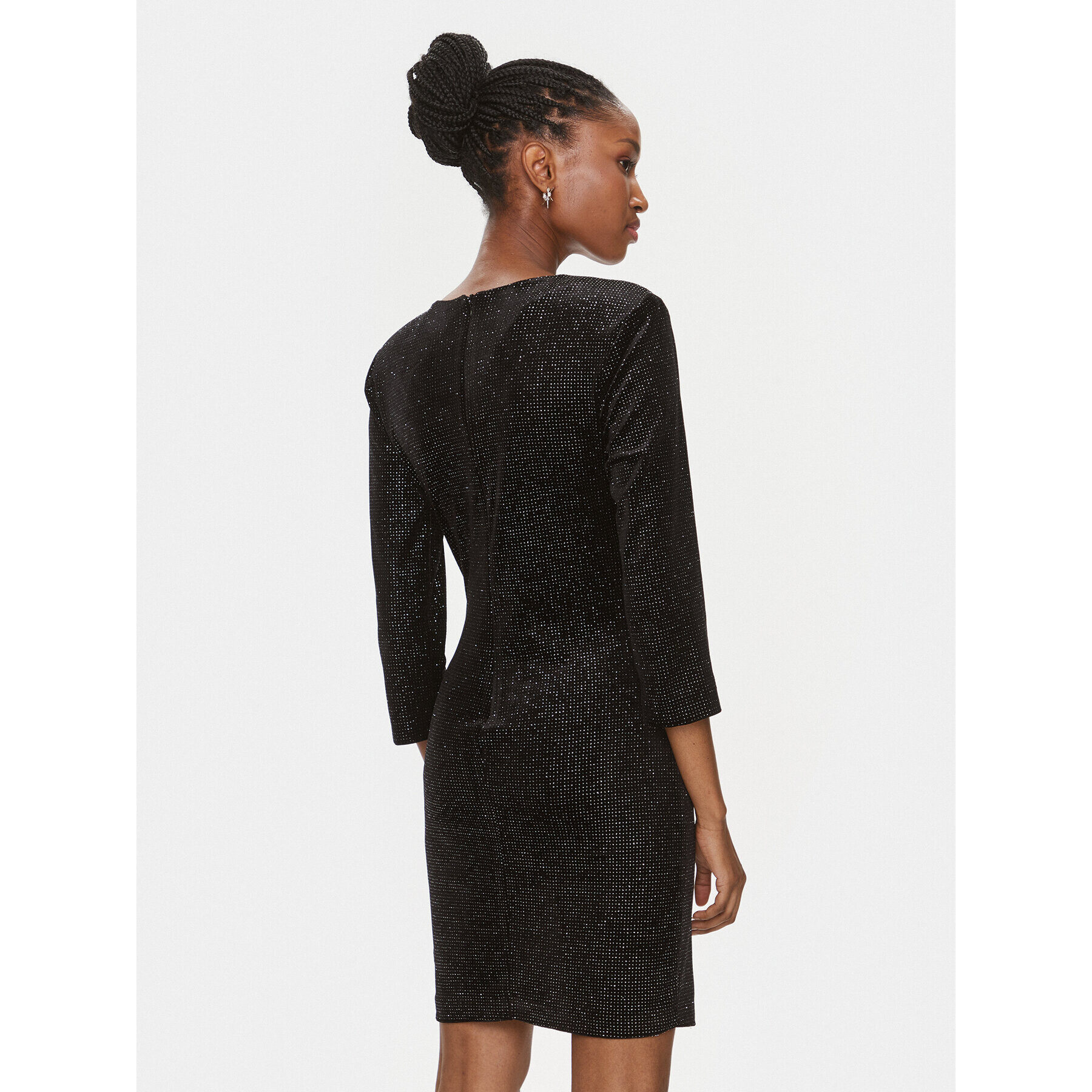 Rinascimento Коктейлна рокля CFC0116832003 Черен Slim Fit - Pepit.bg
