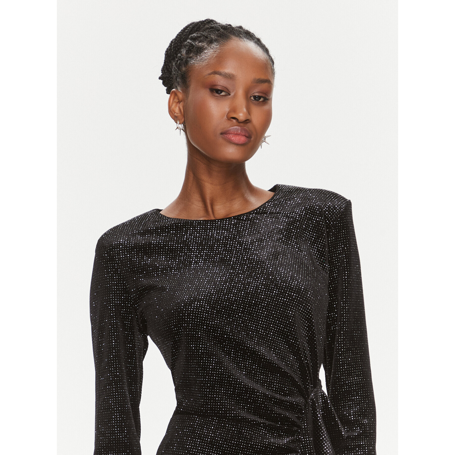 Rinascimento Коктейлна рокля CFC0116832003 Черен Slim Fit - Pepit.bg