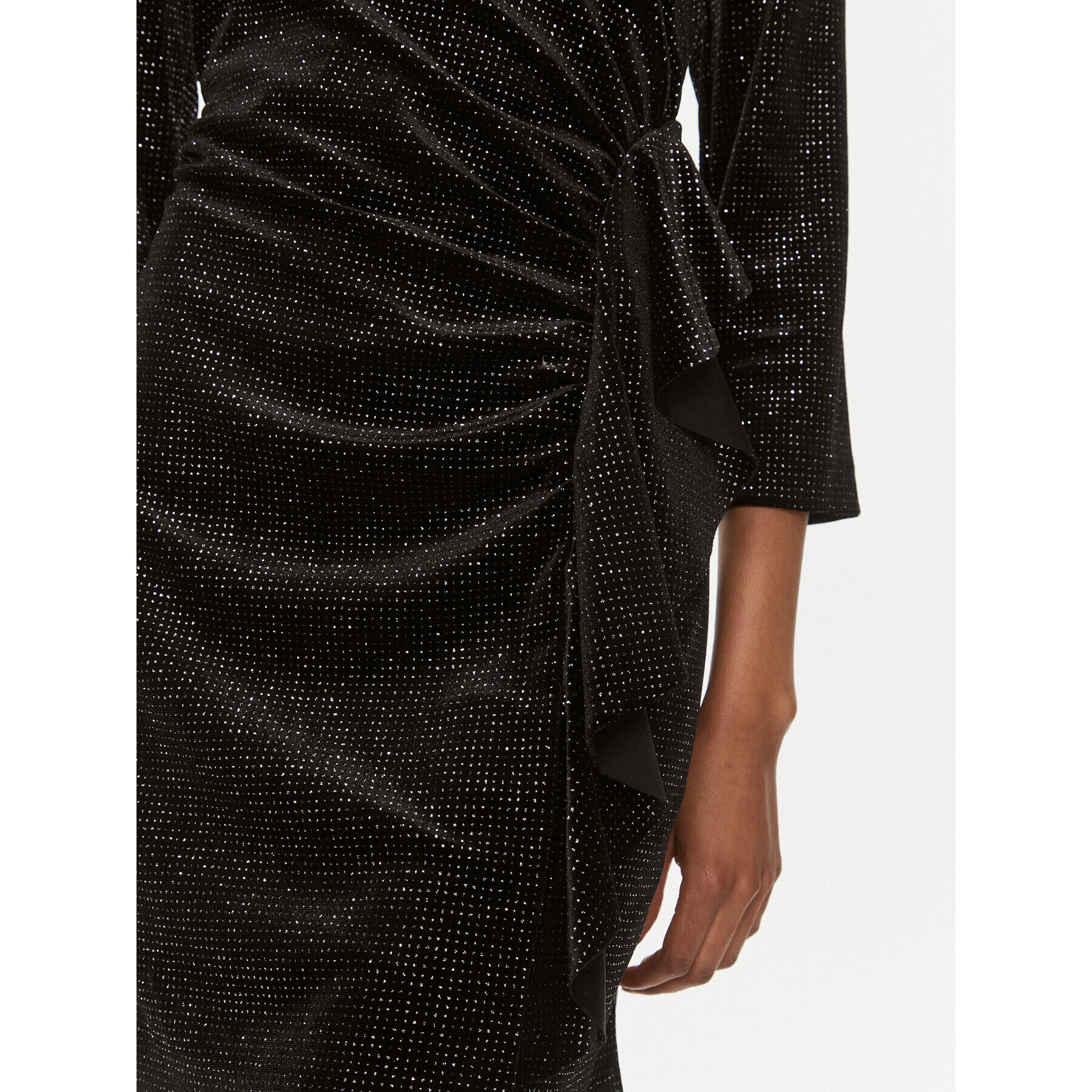 Rinascimento Коктейлна рокля CFC0116832003 Черен Slim Fit - Pepit.bg