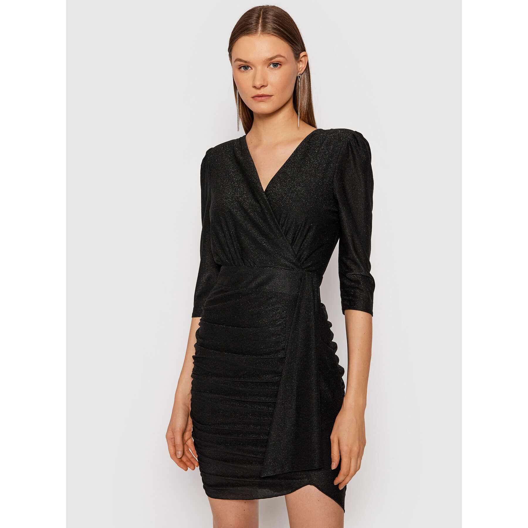 Rinascimento Коктейлна рокля CFC0105082003 Черен Slim Fit - Pepit.bg