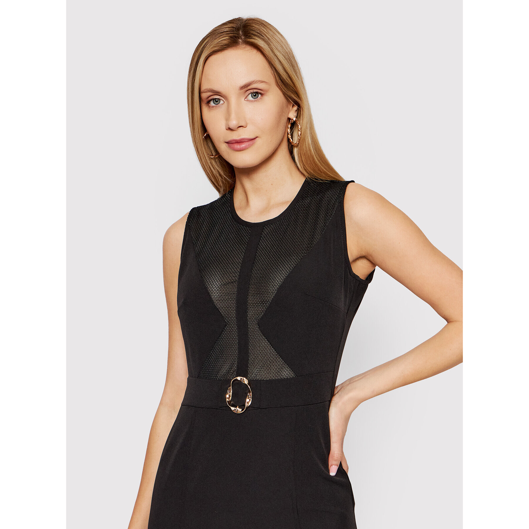 Rinascimento Коктейлна рокля CFC0107672003 Черен Slim Fit - Pepit.bg