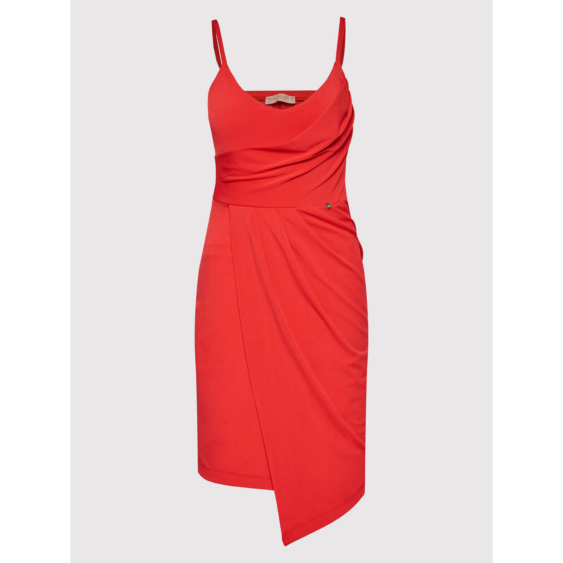 Rinascimento Коктейлна рокля CFC0109298003 Червен Slim Fit - Pepit.bg